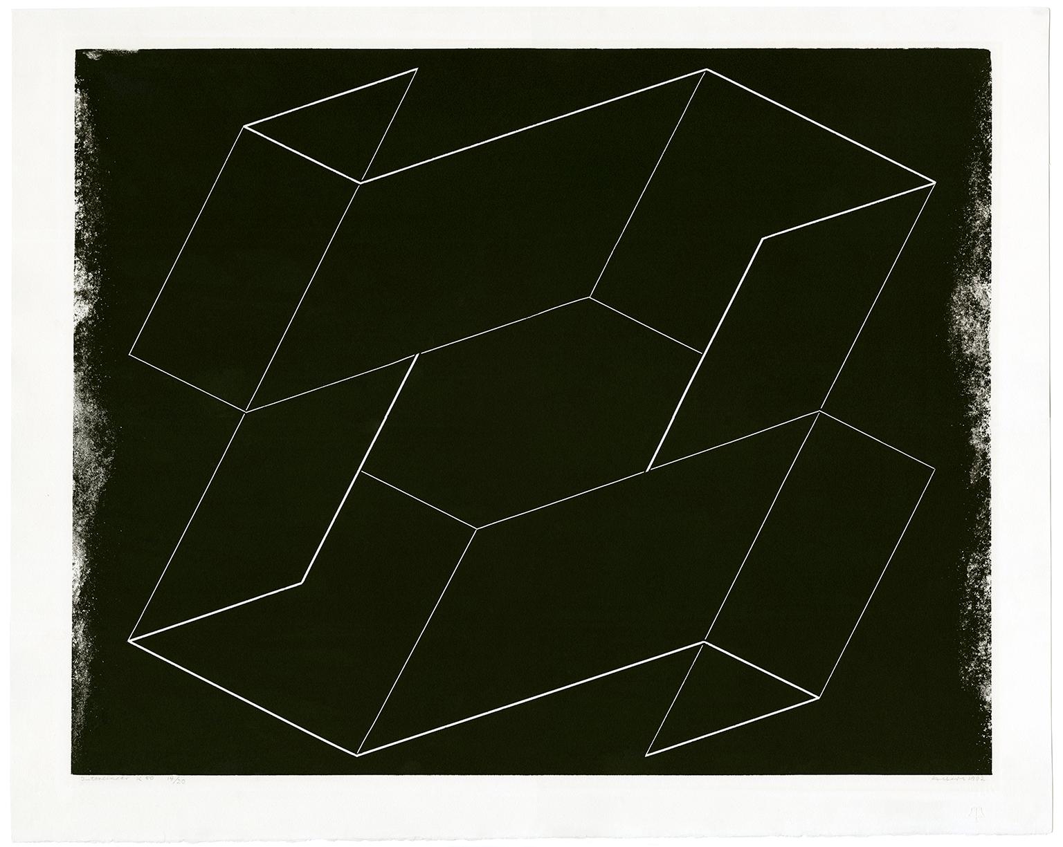 Interlinear K50 — Mid-Century Geometric Abstraction - Print by Josef Albers