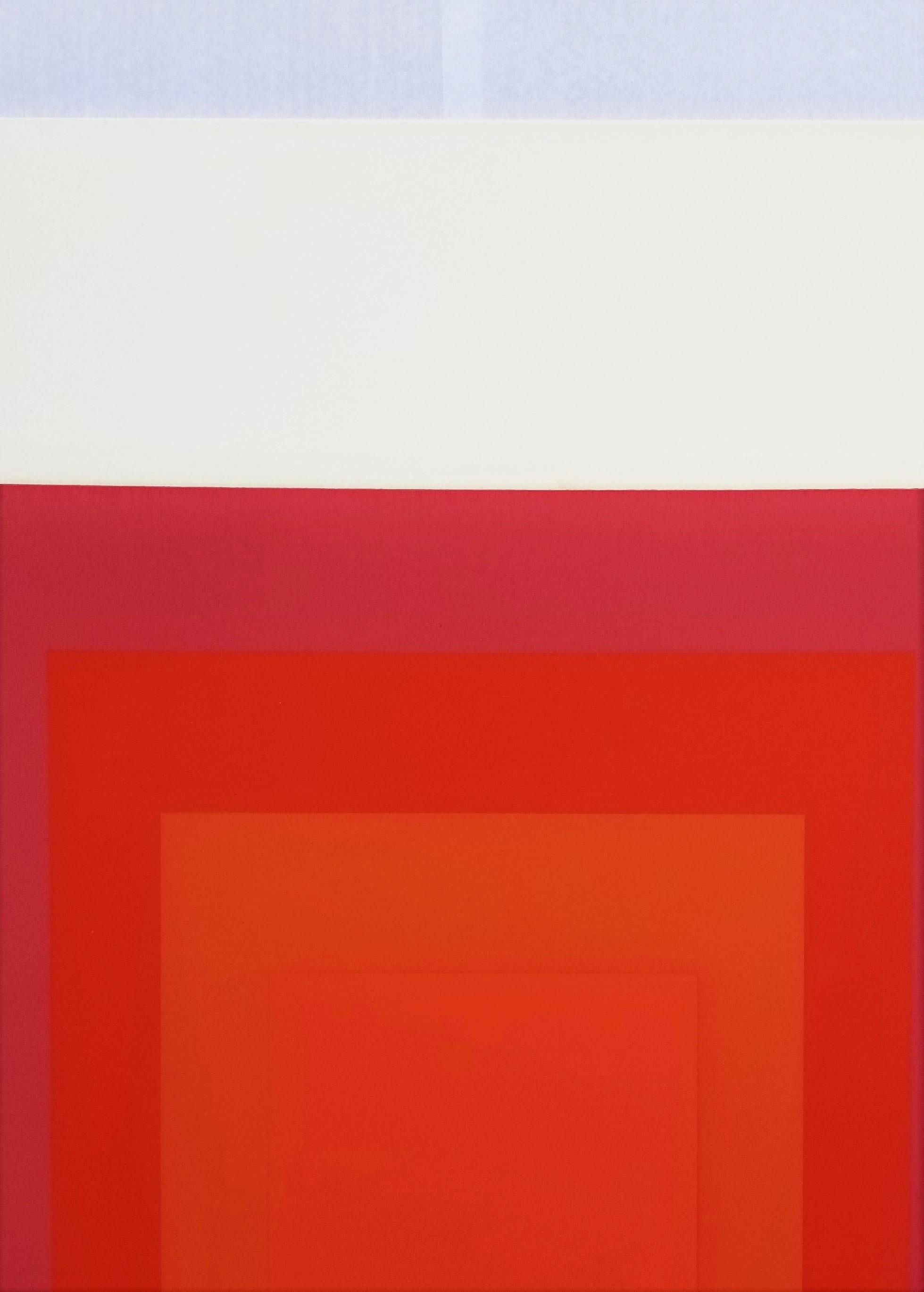 JHM - II /// Bauhaus Abstract Geometric Josef Albers Sérigraphie Minimalism en vente 9