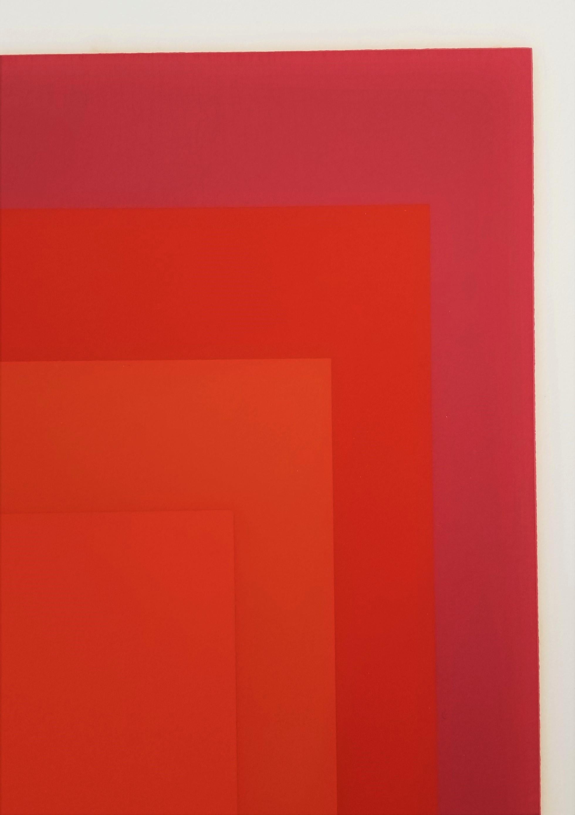 JHM - II /// Bauhaus Abstract Geometric Josef Albers Sérigraphie Minimalism en vente 12