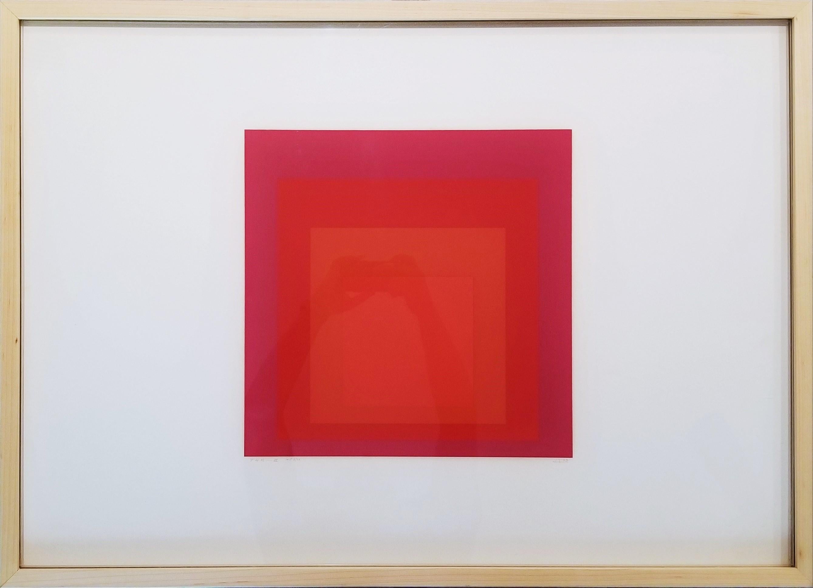 JHM - II /// Bauhaus Abstract Geometric Josef Albers Sérigraphie Minimalism en vente 14