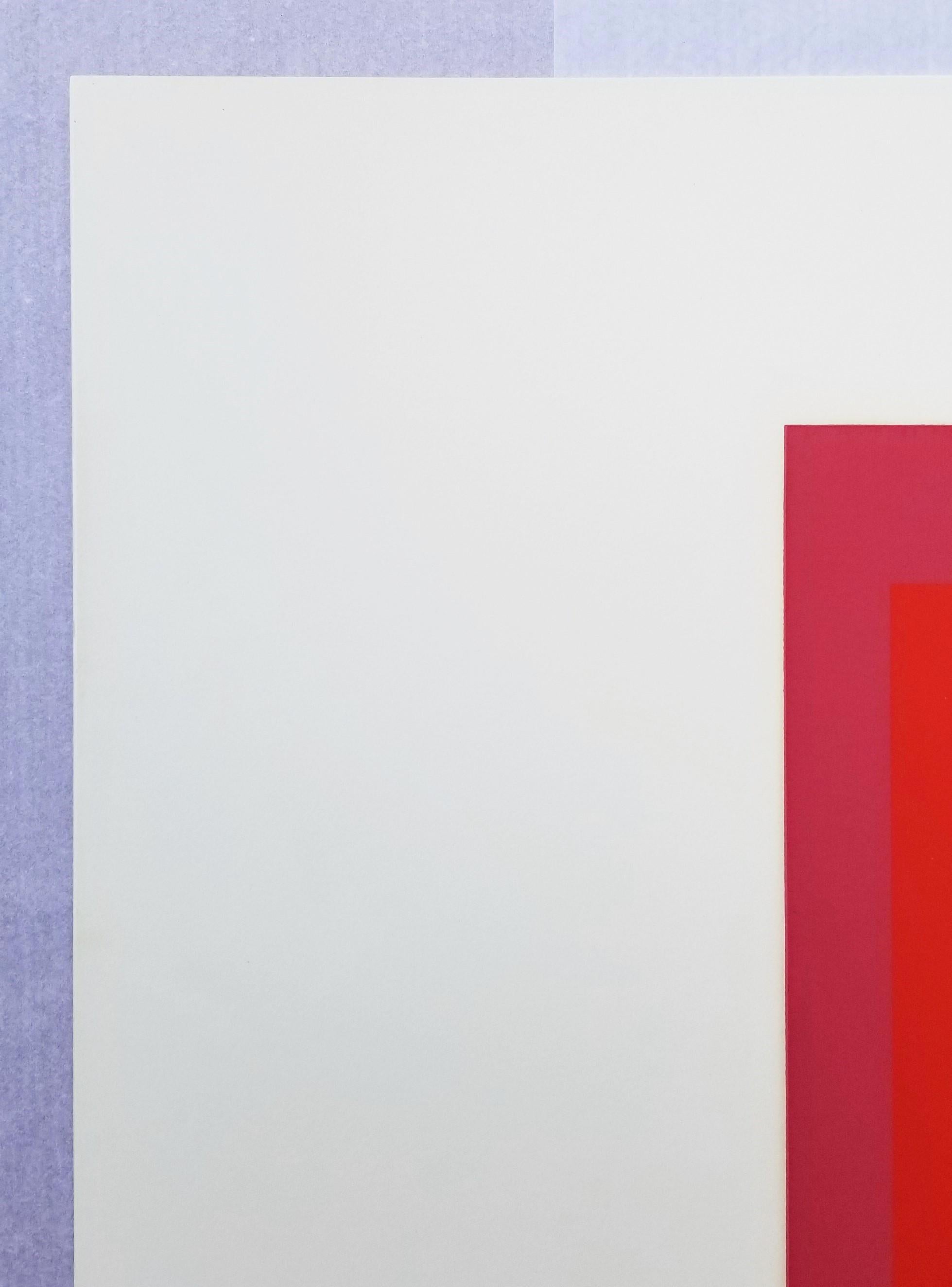 JHM - II /// Bauhaus Abstract Geometric Josef Albers Sérigraphie Minimalism en vente 5