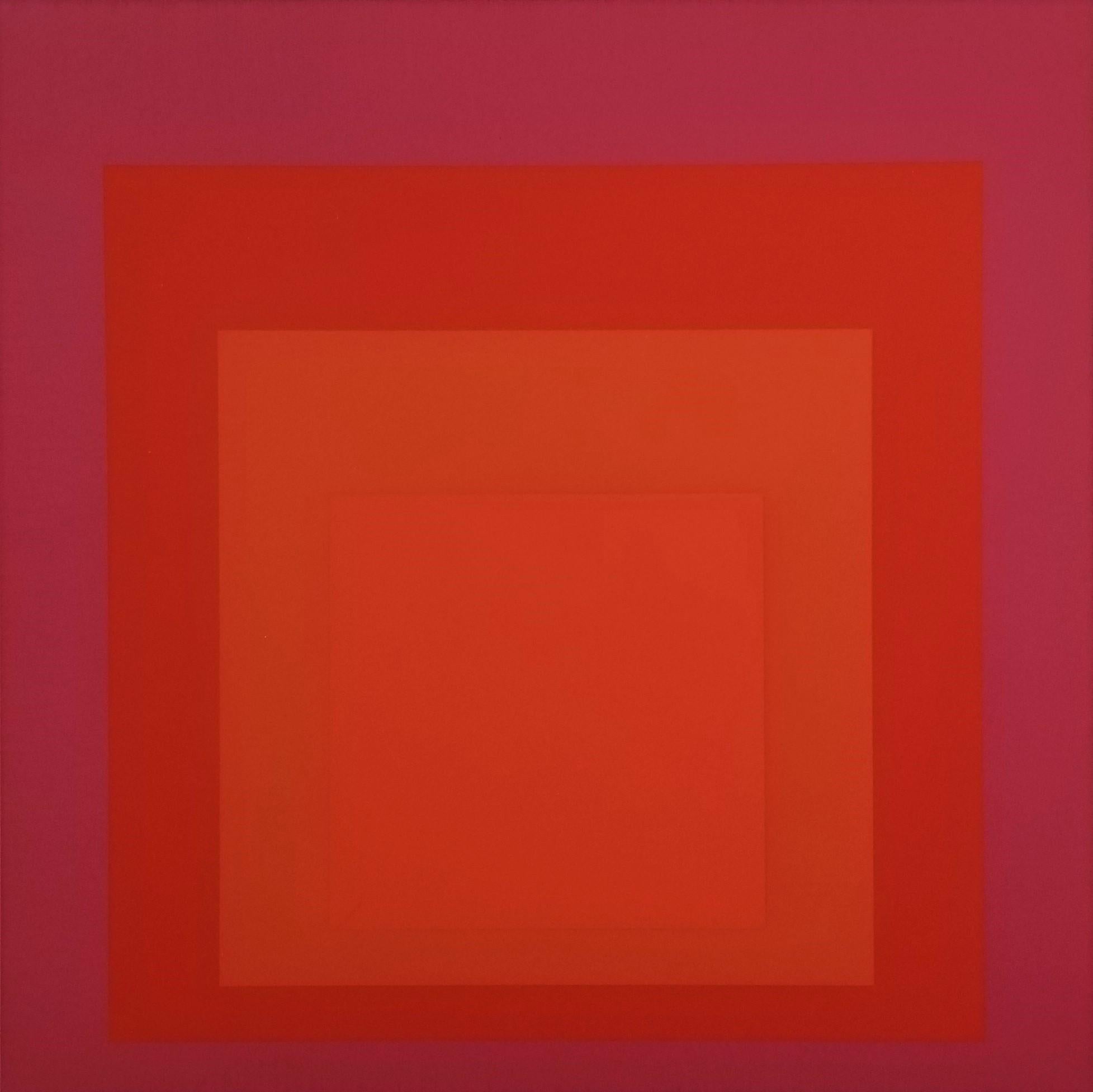 Artist: Josef Albers (German-American, 1888-1976)
Title: "JHM - II"
Portfolio: Josef Albers Honors the Hirshhorn Museum and Sculpture Garden
*Monogram signed and dated by Albers in pencil lower right 
Year: 1973
Medium: Original Screenprint on