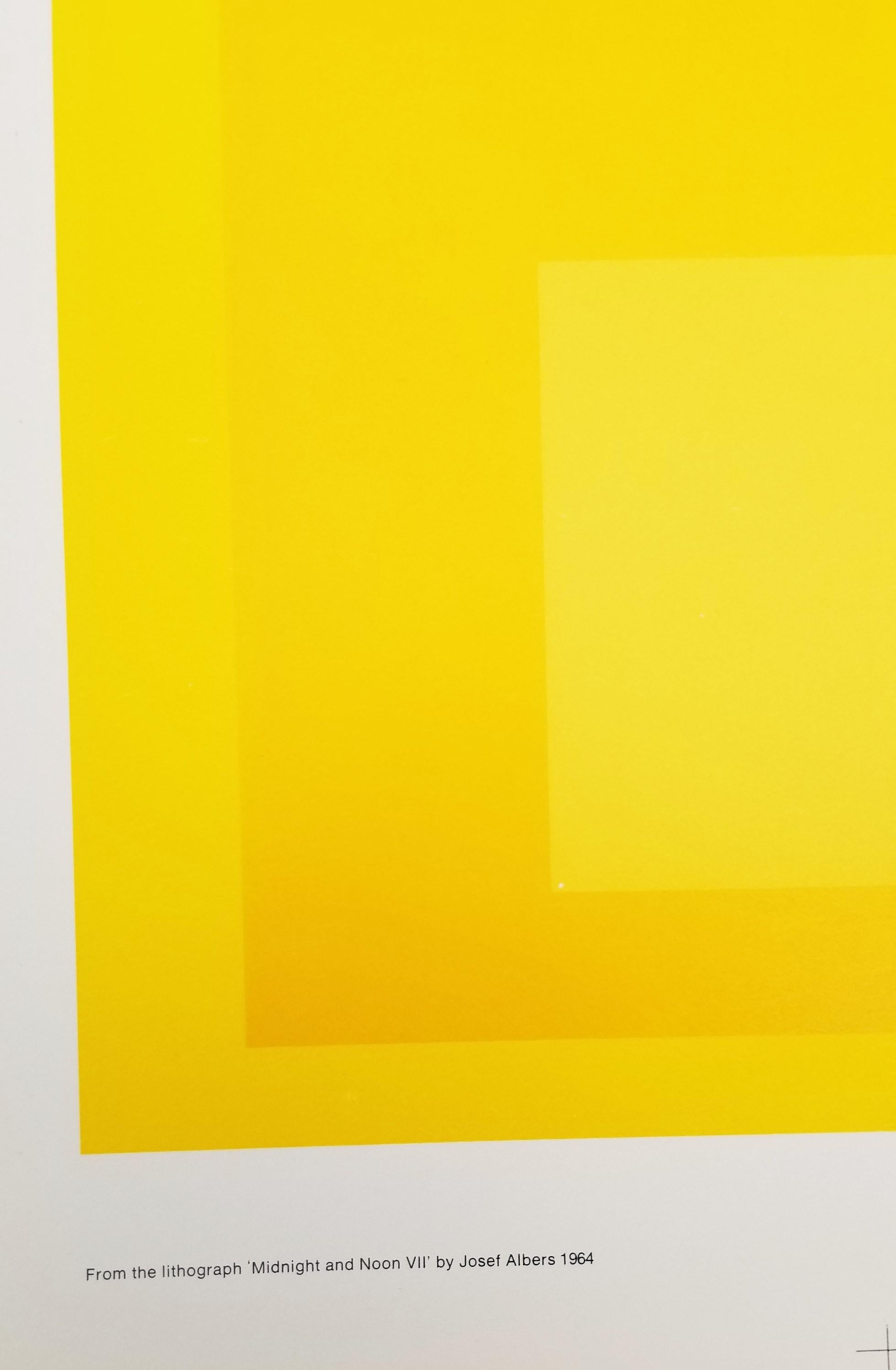 Josef Albers : 25 Years of Graphic Work (Midnight and Noon VII) Poster /// Square en vente 11