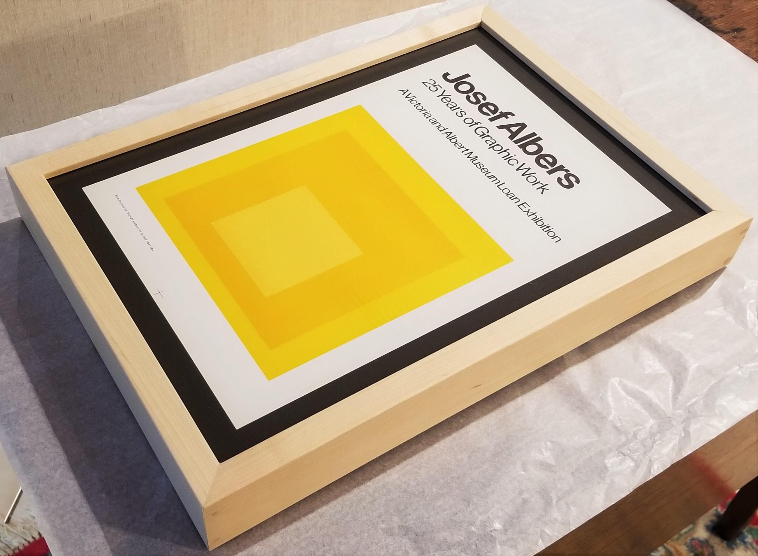 Josef Albers: 25 Years of Graphic Work (Midnight and Noon VII) Poster /// Square For Sale 18