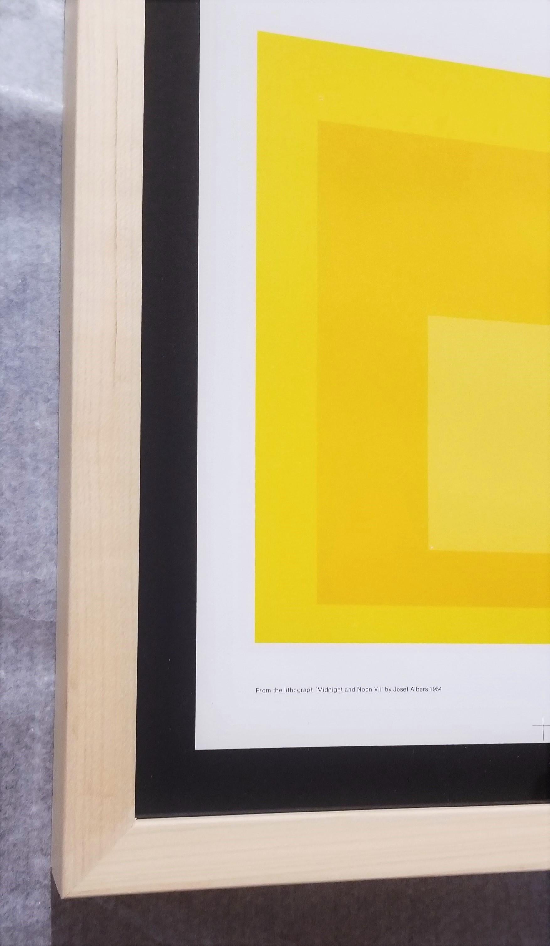 Josef Albers: 25 Years of Graphic Work (Midnight and Noon VII) Poster /// Square For Sale 3