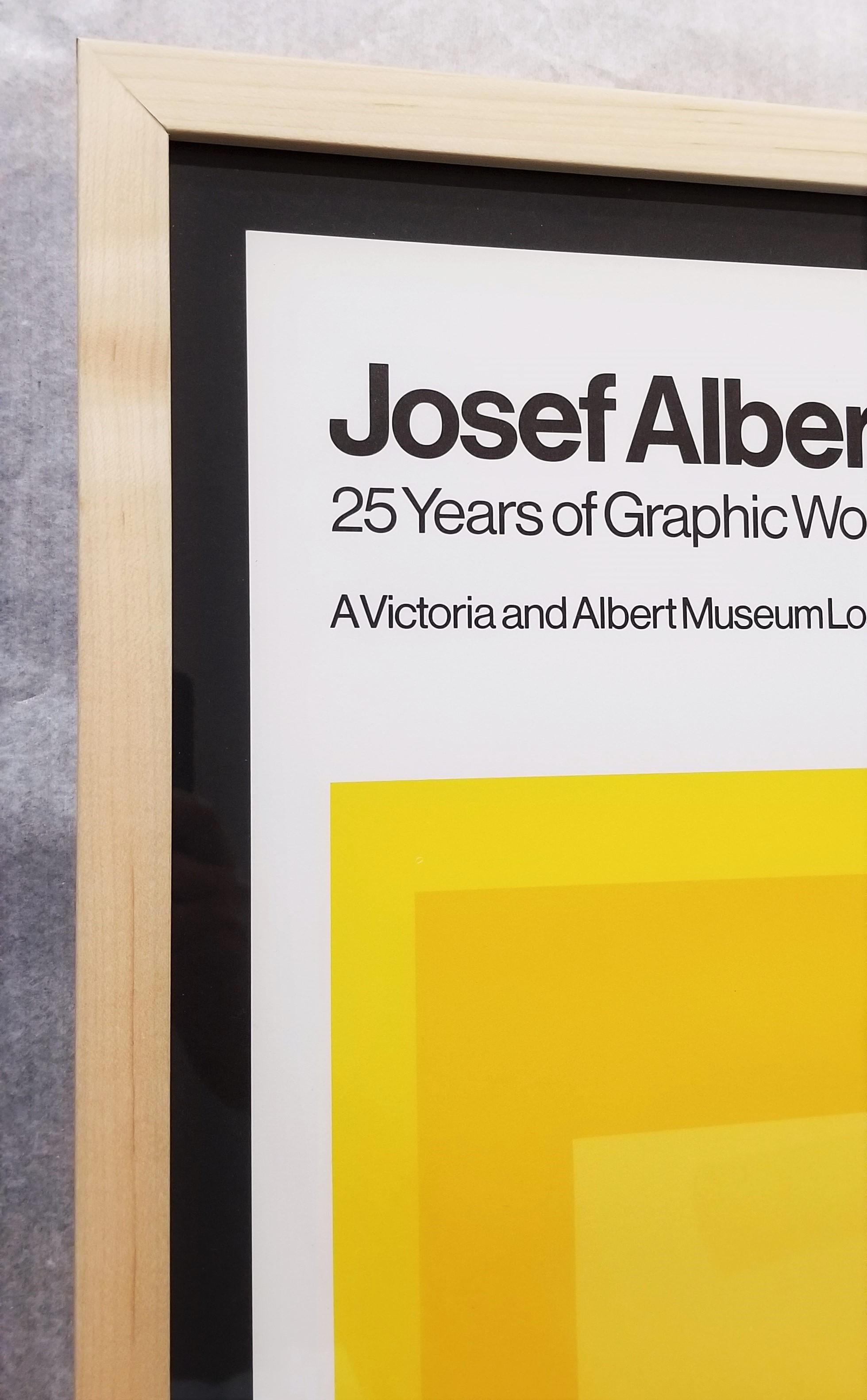 Josef Albers: 25 Years of Graphic Work (Midnight and Noon VII) Poster /// Square For Sale 4