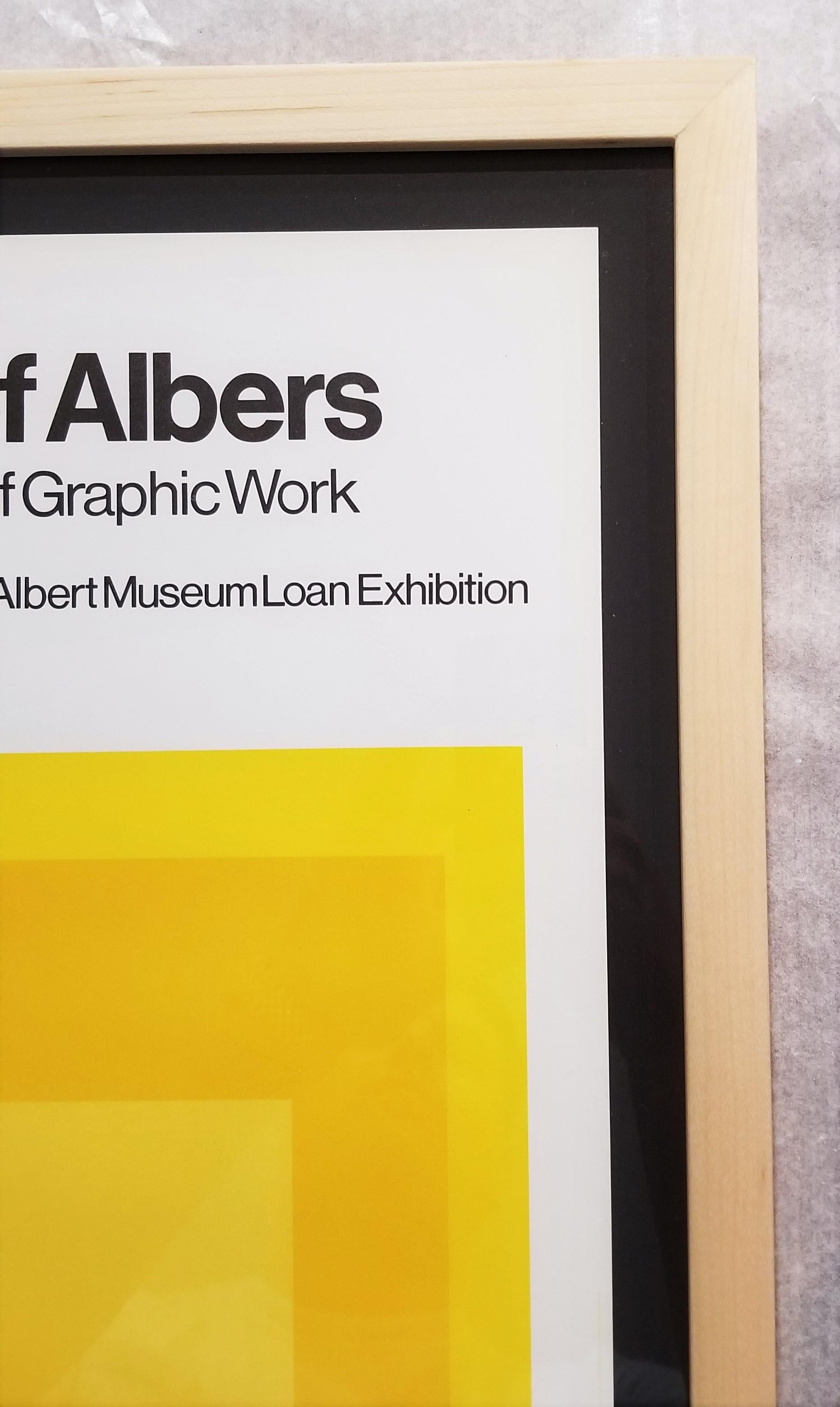 Josef Albers: 25 Years of Graphic Work (Midnight and Noon VII) Poster /// Square For Sale 5