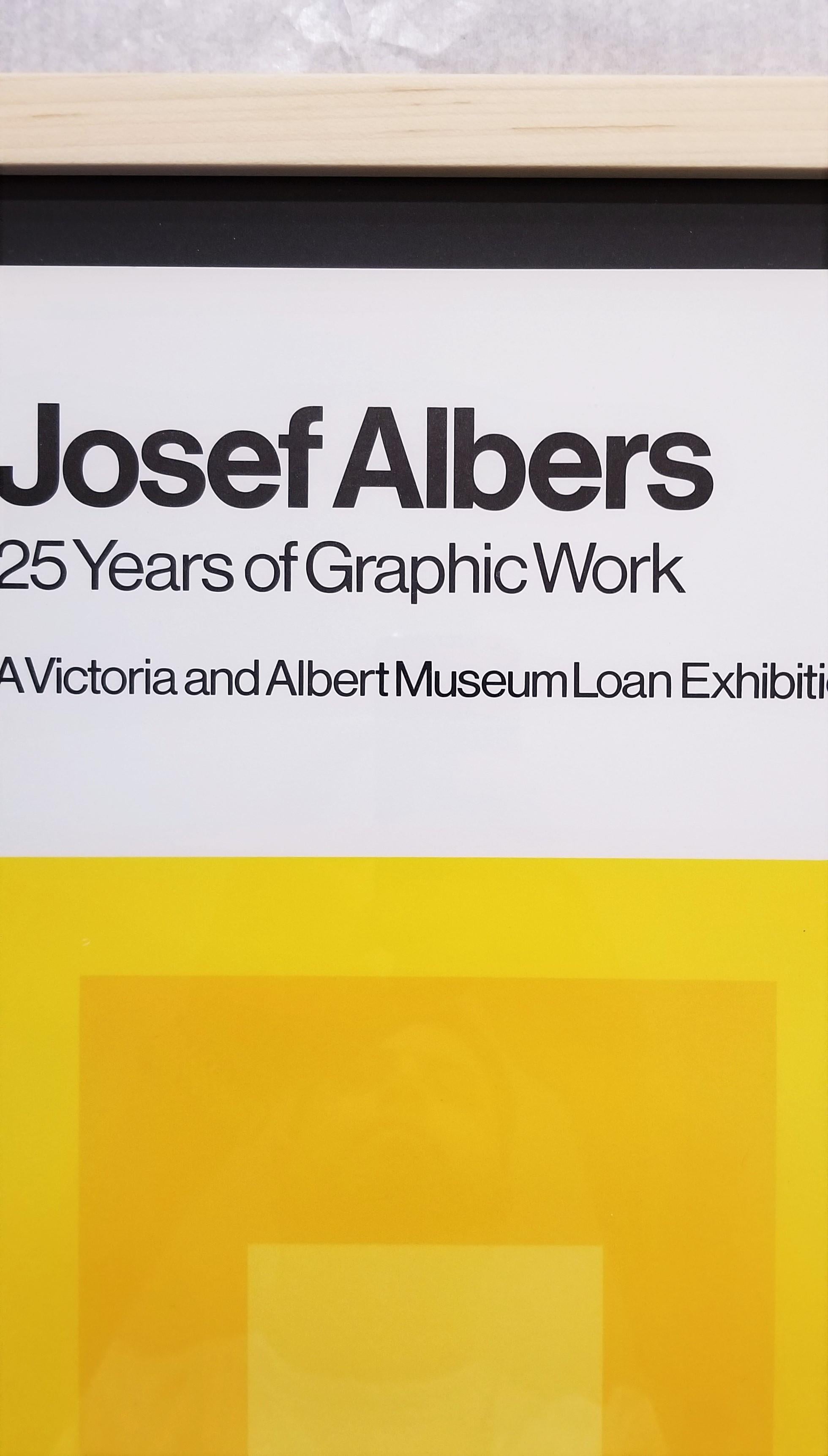 Josef Albers: 25 Years of Graphic Work (Midnight and Noon VII) Poster /// Square For Sale 7