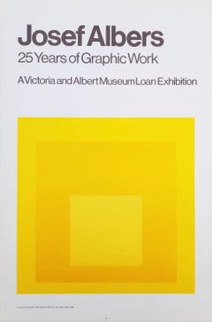 Josef Albers: 25 Years of Graphic Work (Midnight and Noon VII) Poster /// Square