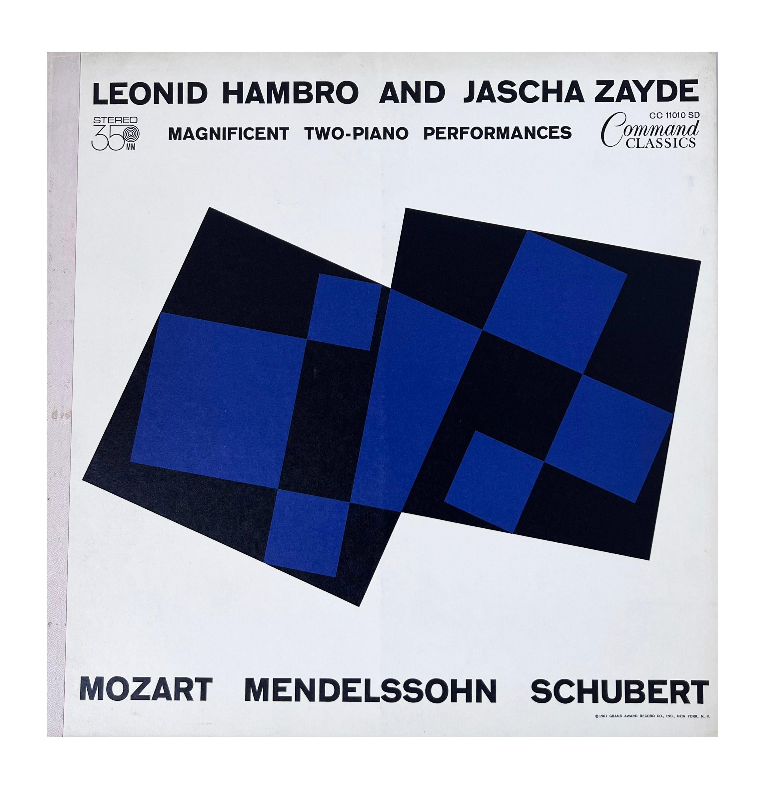 1950s Josef Albers record cover art: set of 7 works (Albers album art) 2