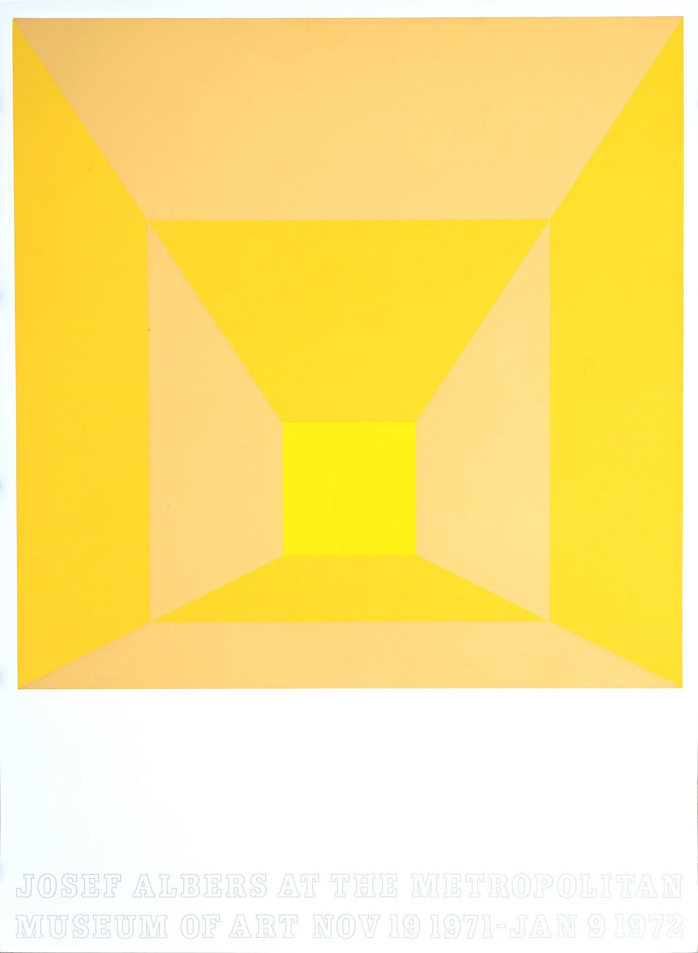 Screen print poster by Josef Albers
