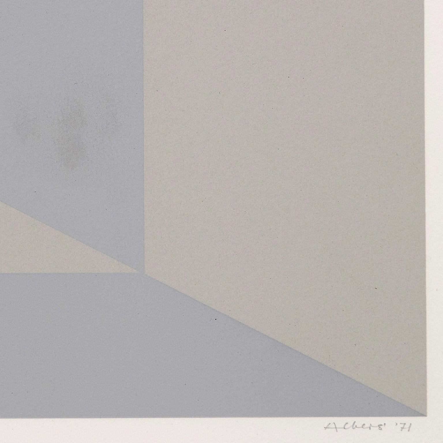 Josef Albers im Metropolitan Museum of Art: P-Blue im Angebot 1