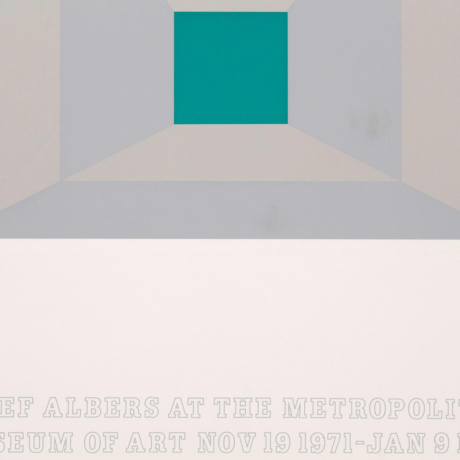 Josef Albers im Metropolitan Museum of Art: P-Blue im Angebot 2