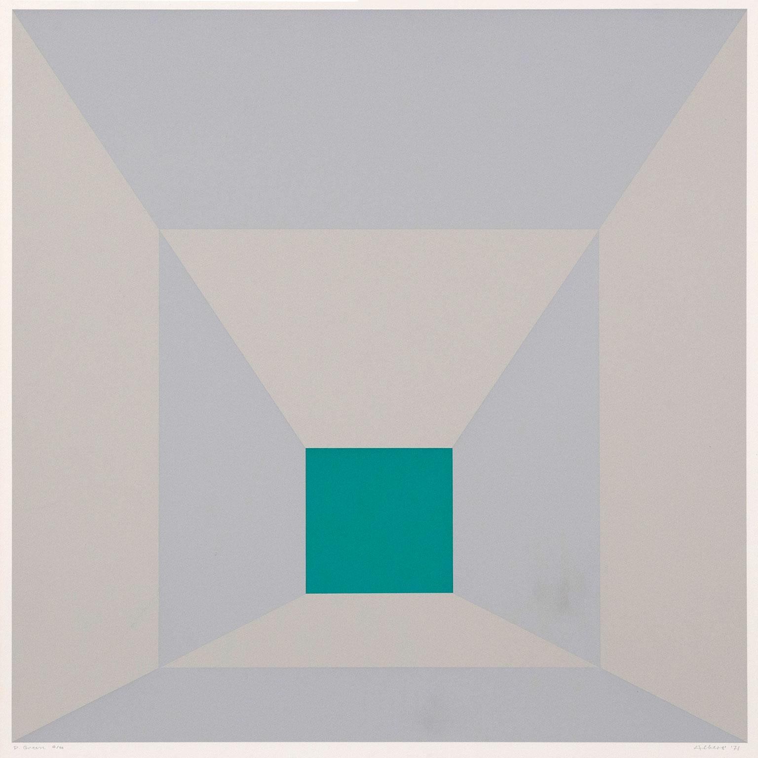 Josef Albers im Metropolitan Museum of Art: P-Blue im Angebot 3
