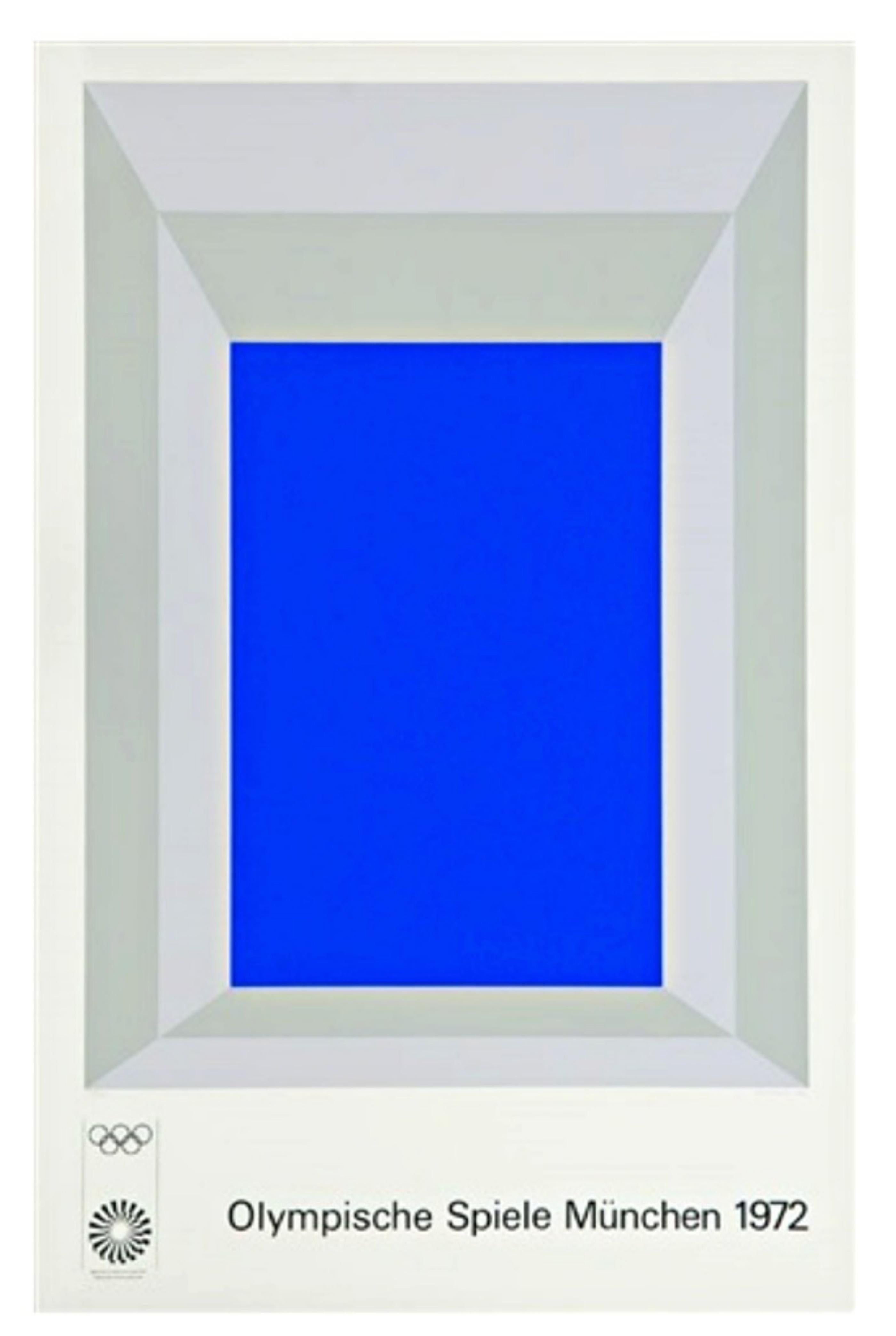Josef Albers -Deluxe Hand Signed edition Munich Olympic Silkscreen Op Art 63/200