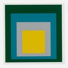 Retro Josef Albers - Homage to the Square : Park 1967, Screenprint First edition