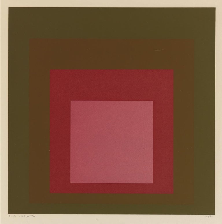 Josef Albers "I-S LXXI b" Hommage to the Square - Print by Josef Albers