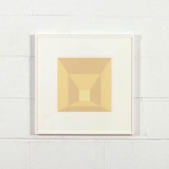 Josef Albers "Mitered Squares - Butter" Screenprint, 1976