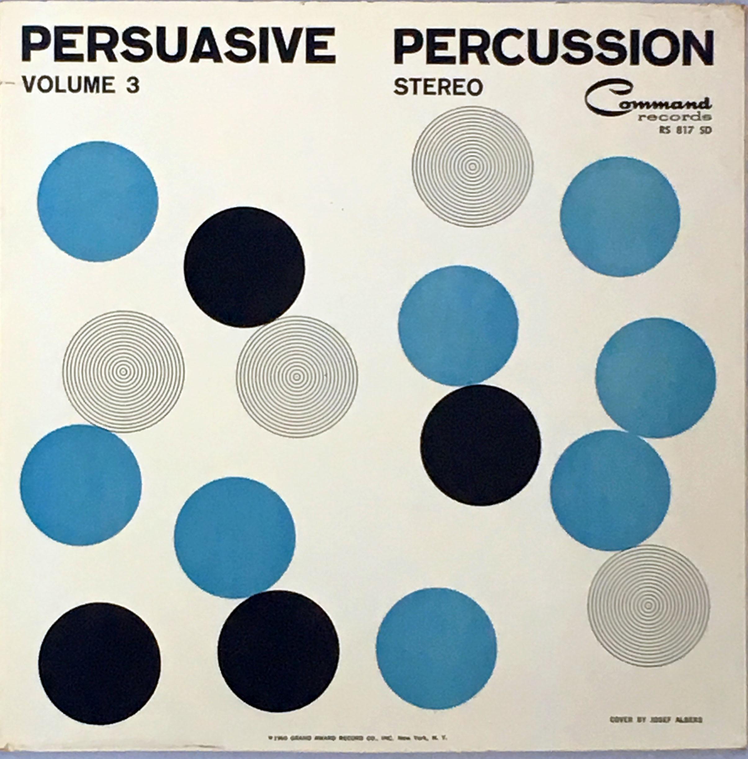 Josef Albers record art set of 4 works (Albers album art) 1
