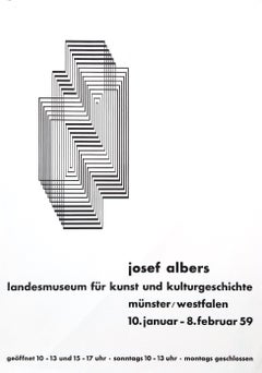 Vintage Landesmuseum für Kunst und Kulturgeschichte (Ascension) Poster /// Josef Albers