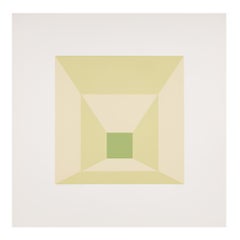 Mitered Squares: Lime