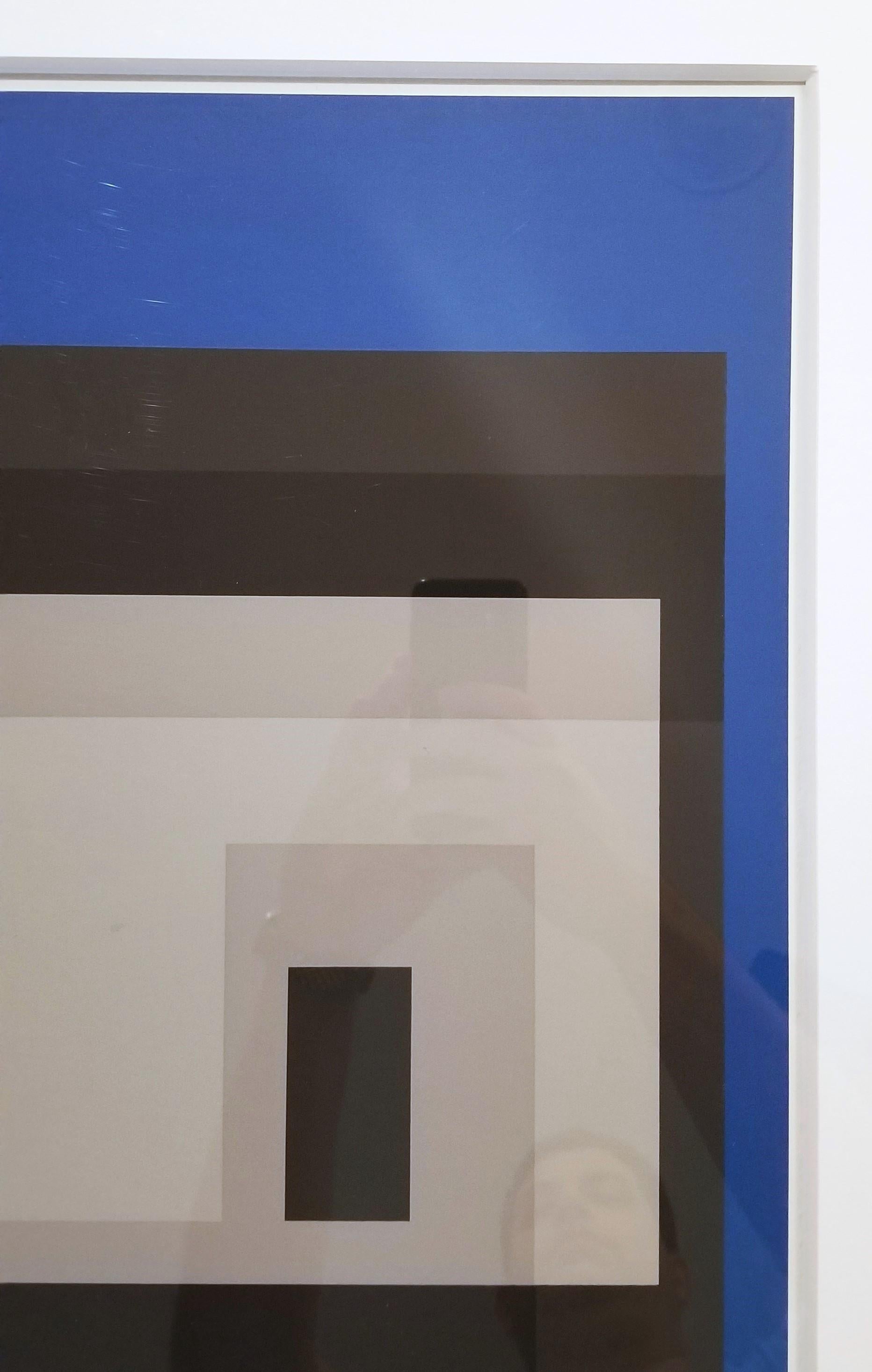 MMA-3 Variant /// Josef Albers Abstract Geometric Screenprint Color Field Theory For Sale 9