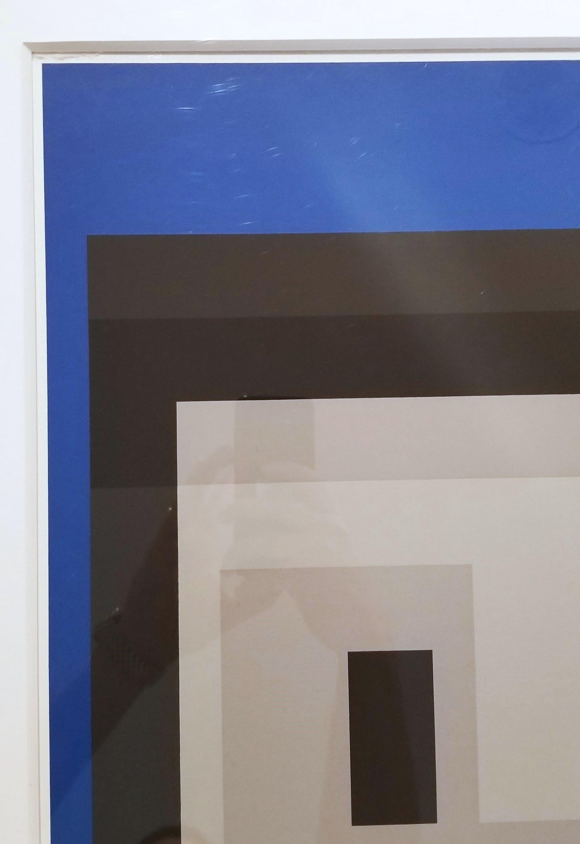 MMA-3 Variant /// Josef Albers Abstract Geometric Screenprint Color Field Theory For Sale 8