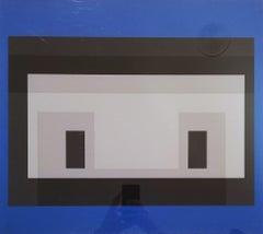 Variante MMA-3 /// Josef Albers Serigrafia geometrica astratta Teoria del campo di colore