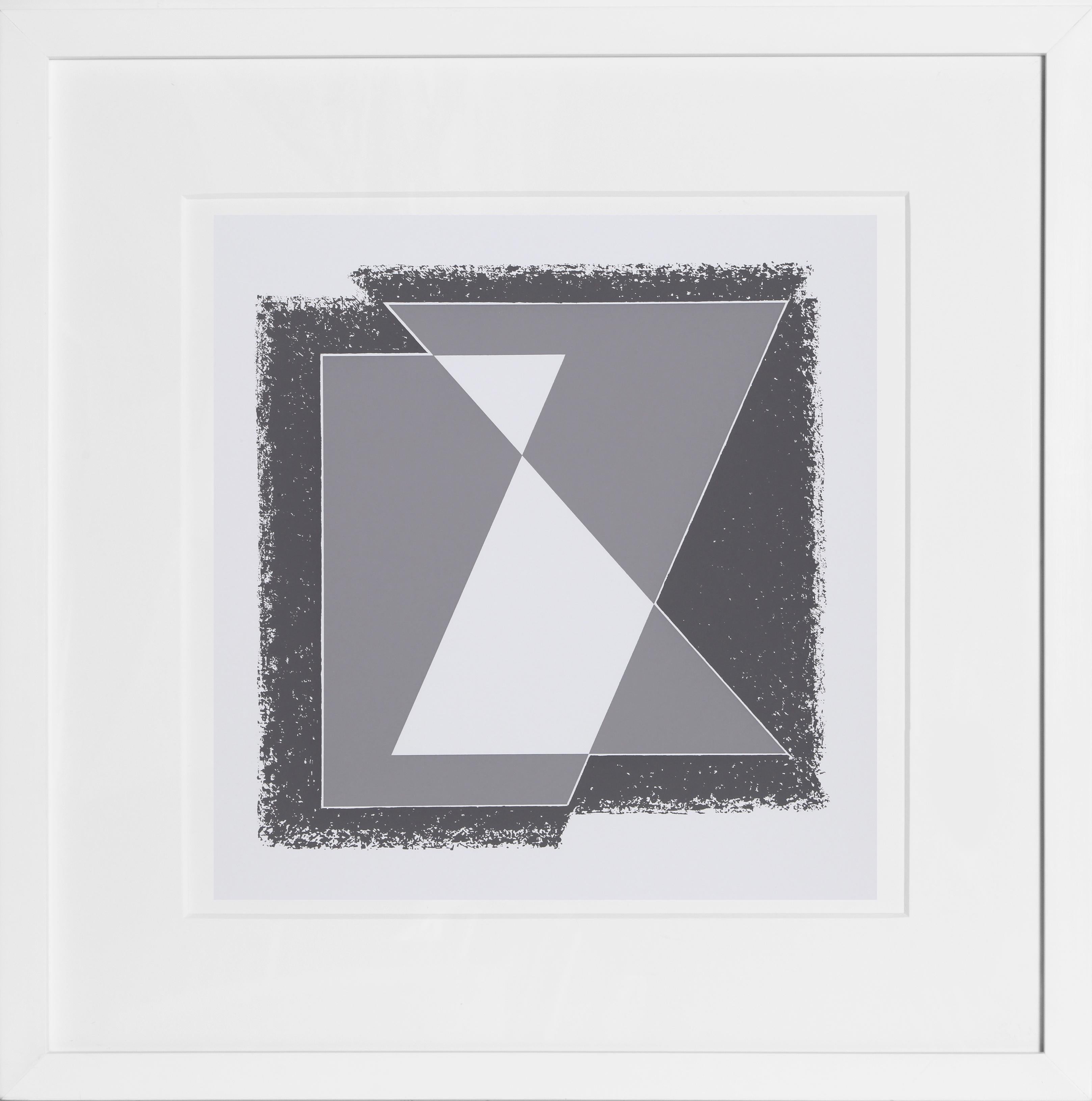 From the portfolio “Formulation: Articulation” created by Josef Albers in 1972. This monumental series consists of 127 original silkscreens that are a definitive survey of the artist's most important color and shape theories.  A copy of the colophon