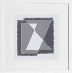 Mouvement gris - P2, F30, I2, sérigraphie abstraite géométrique de Josef Albers