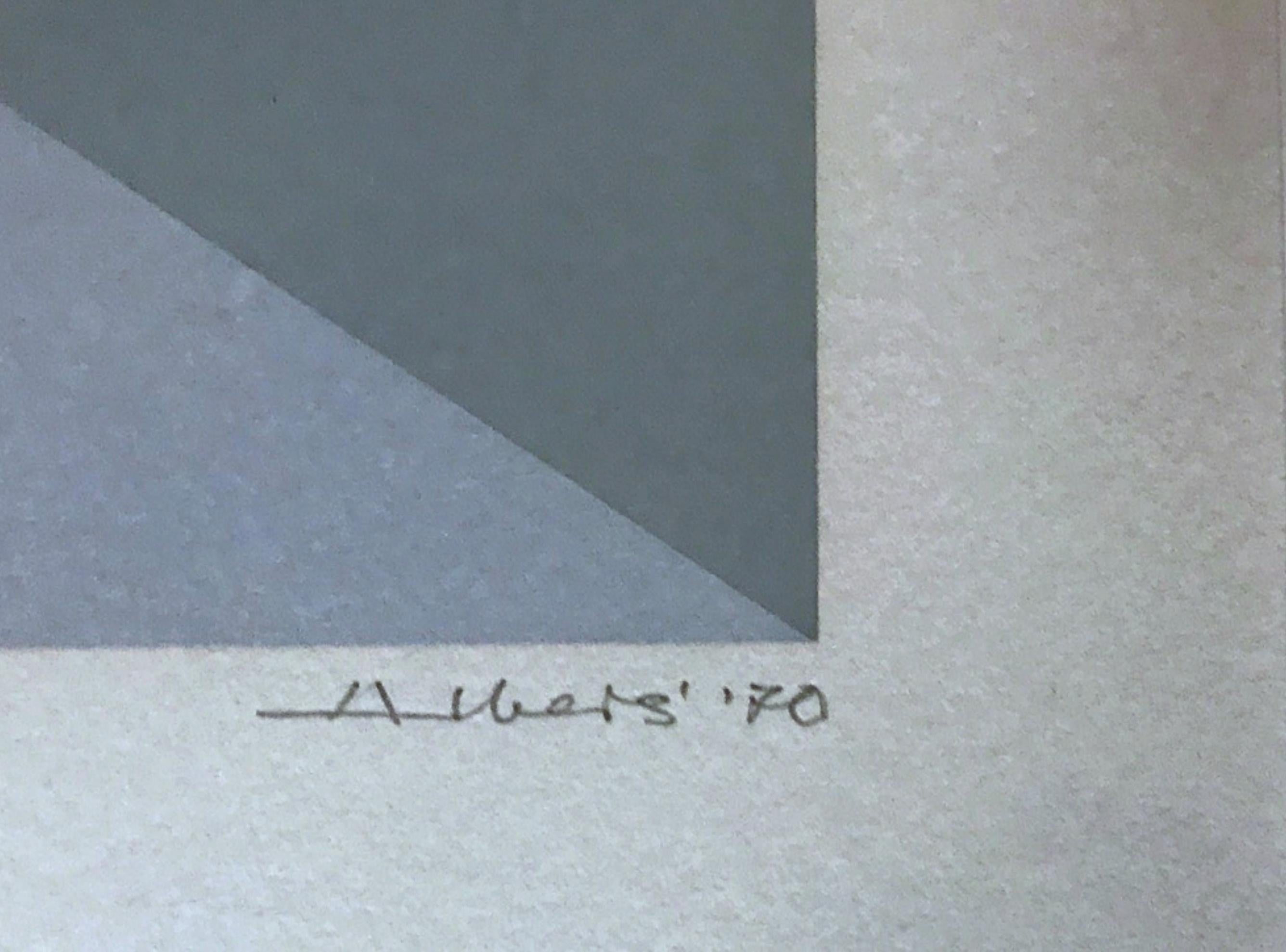 Impression olympique de Munich 1972, Danilowitz 213 Op Art abstrait signée et numérotée à la main - Print de Josef Albers