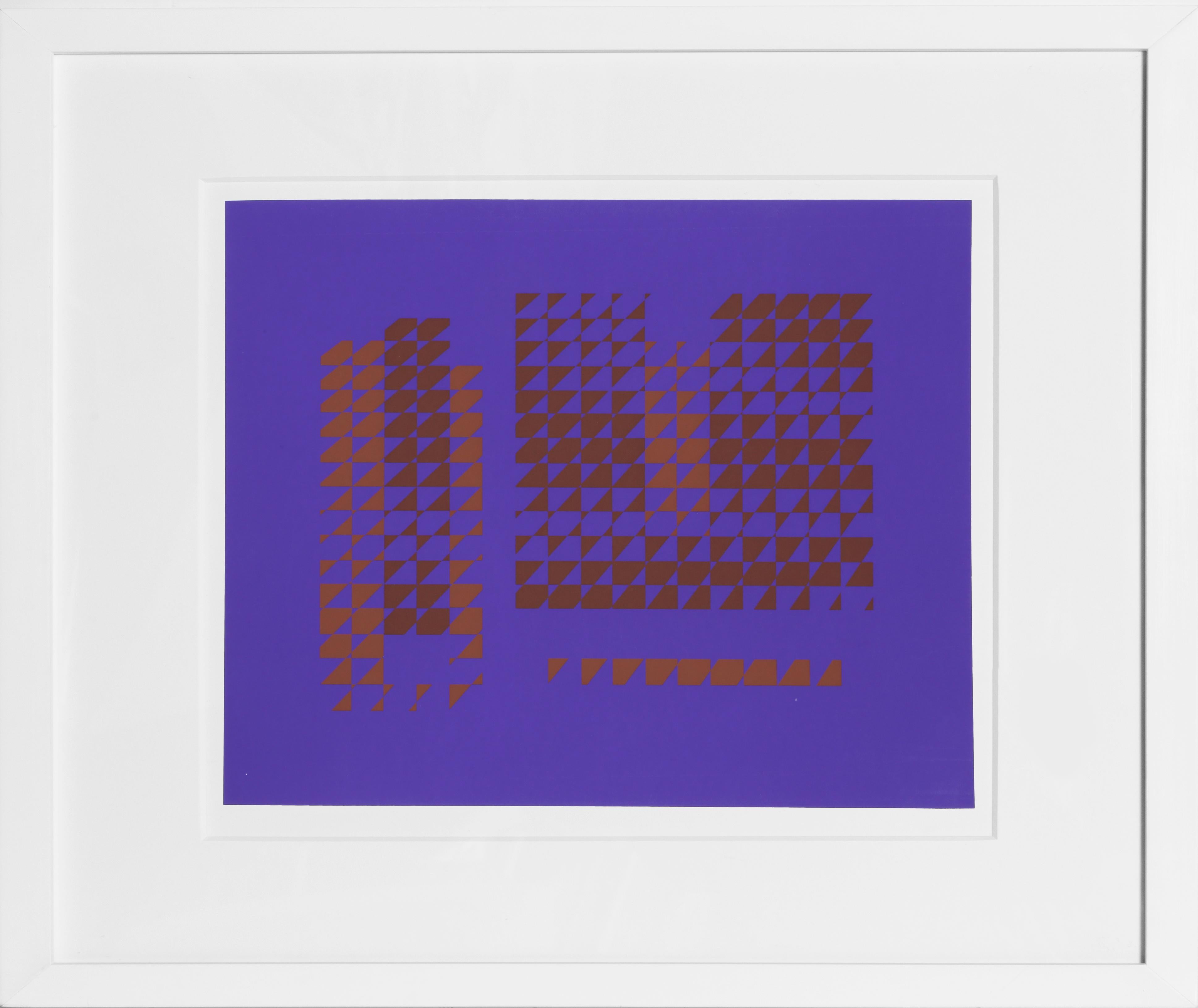 From the portfolio “Formulation: Articulation” created by Josef Albers in 1972. This monumental series consists of 127 original silkscreens that are a definitive survey of the artists most important color and shape theories. A copy of the colophon