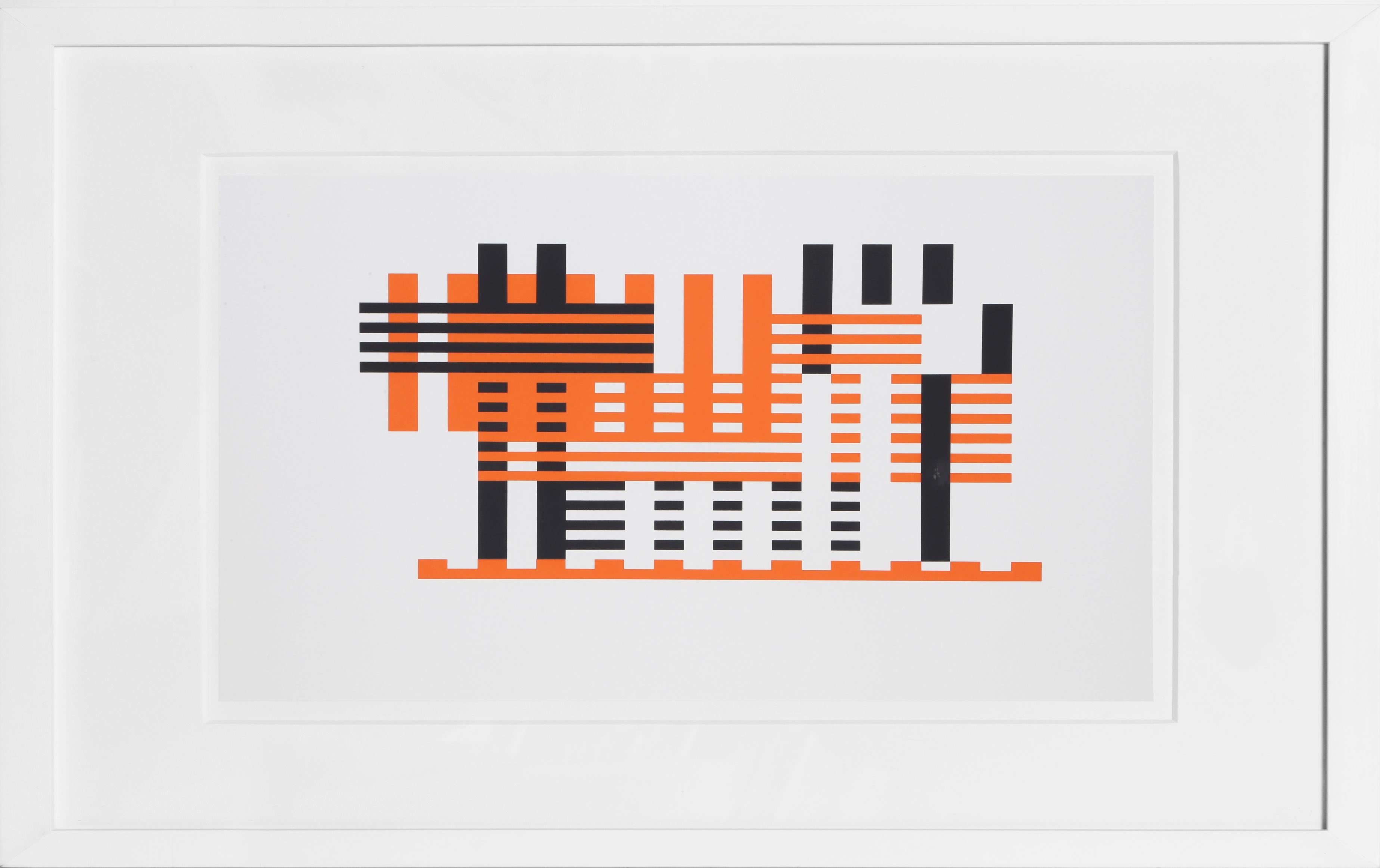 Josef Albers Abstract Print – P2, F31, I1 Aus der Formel: Articulation, Geometrischer Raumteiler von Albers