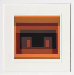 Variant - P1, F28, I2, Geometric Abstract Screenprint by Josef Albers