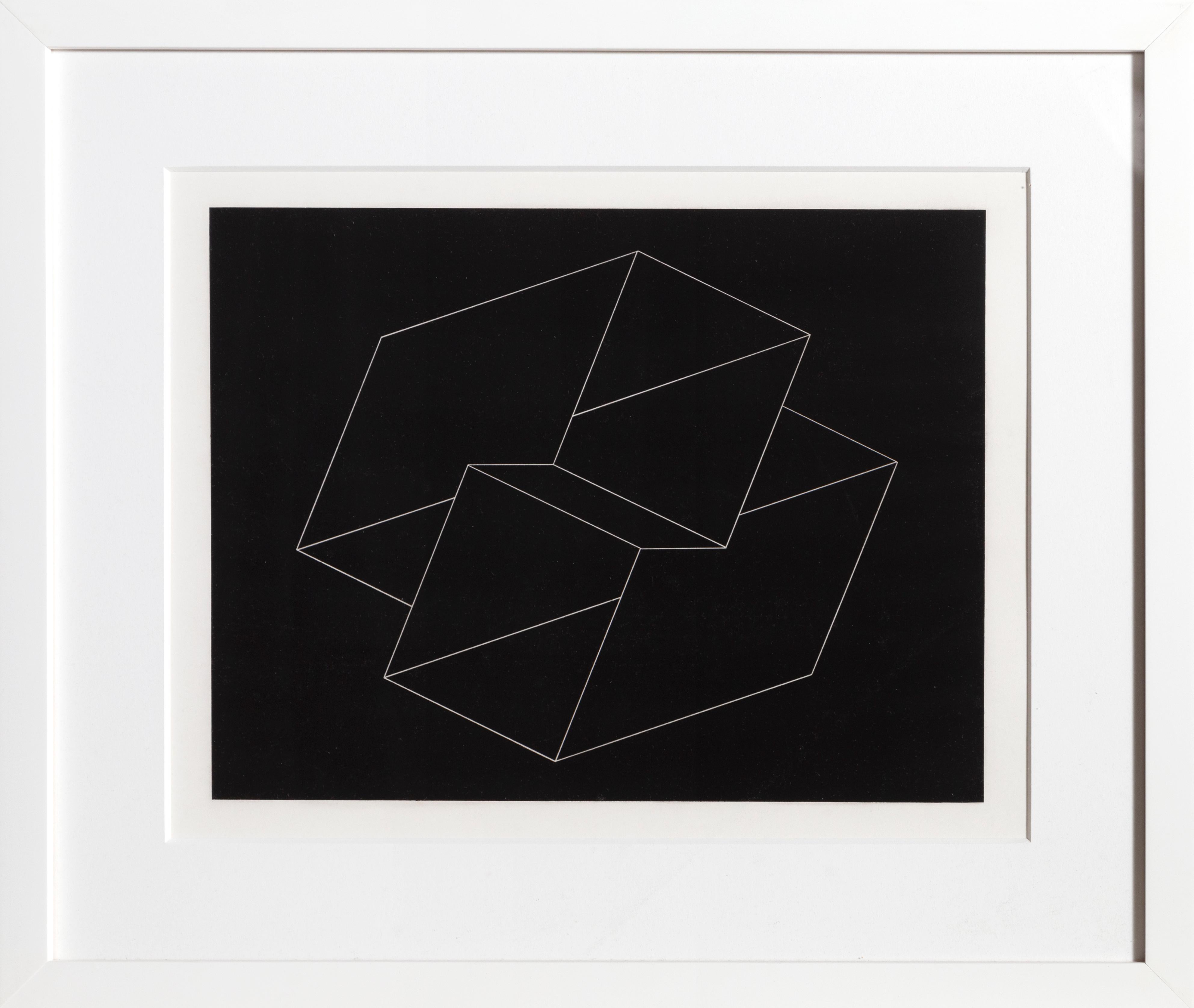 Abstract Print Josef Albers - Problème de construction linéaire - P2, F10, I1