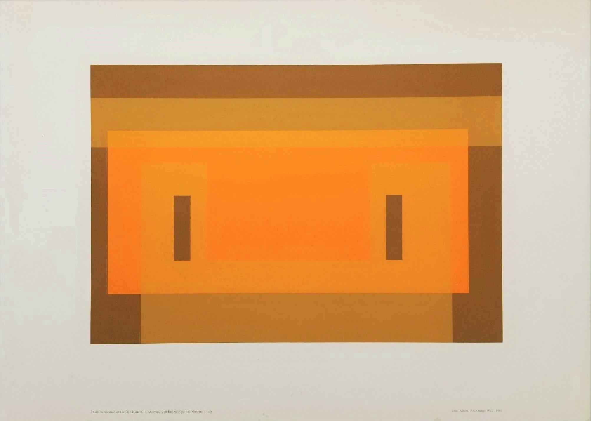 Red Orange Wall (1959) - Print by Josef Albers