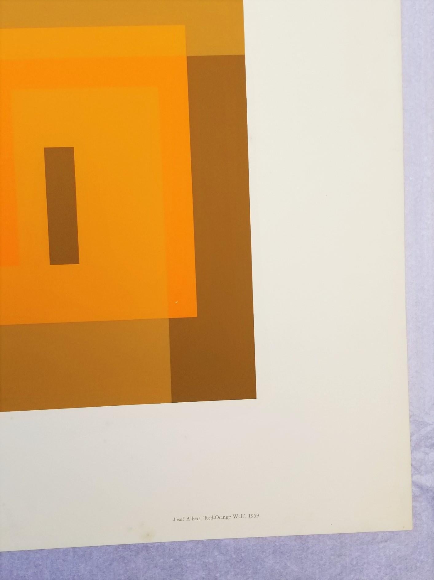 An original screenprint on wove paper by German-American artist Josef Albers (1888-1976) titled 