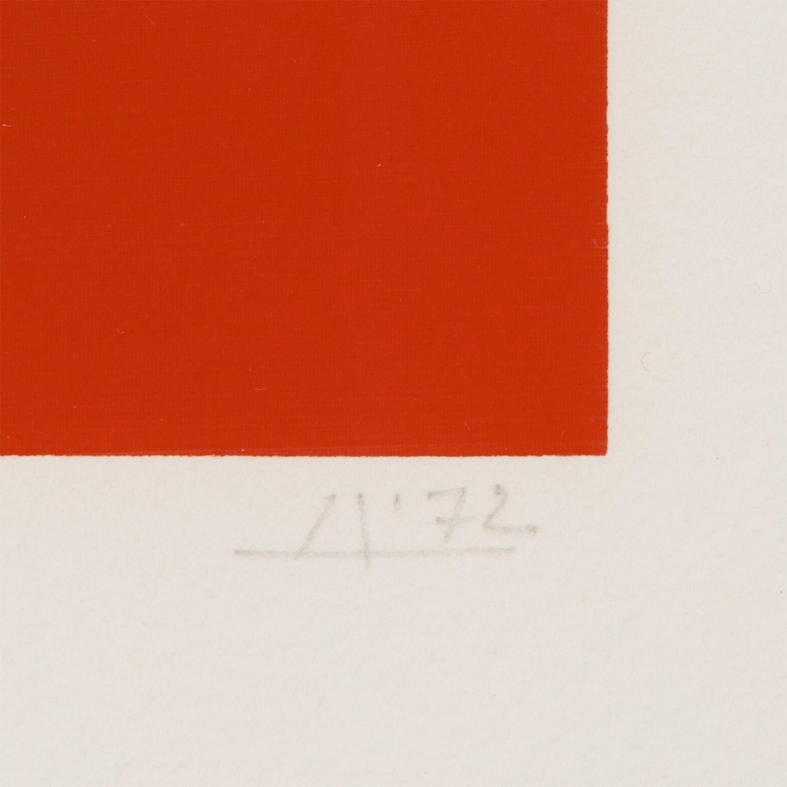 Place Rouge - Minimaliste Print par Josef Albers