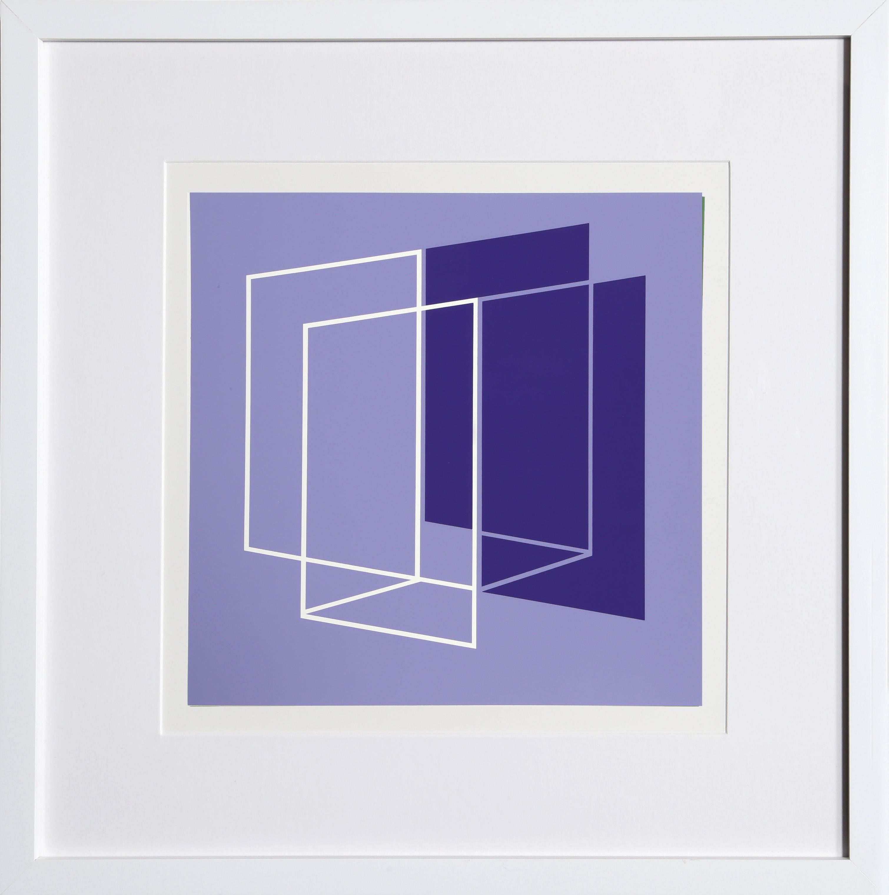 From the portfolio “Formulation: Articulation” created by Josef Albers in 1972. This monumental series consists of 127 original silkscreens that are a definitive survey of the artists most important color and shape theories.  A copy of the colophon
