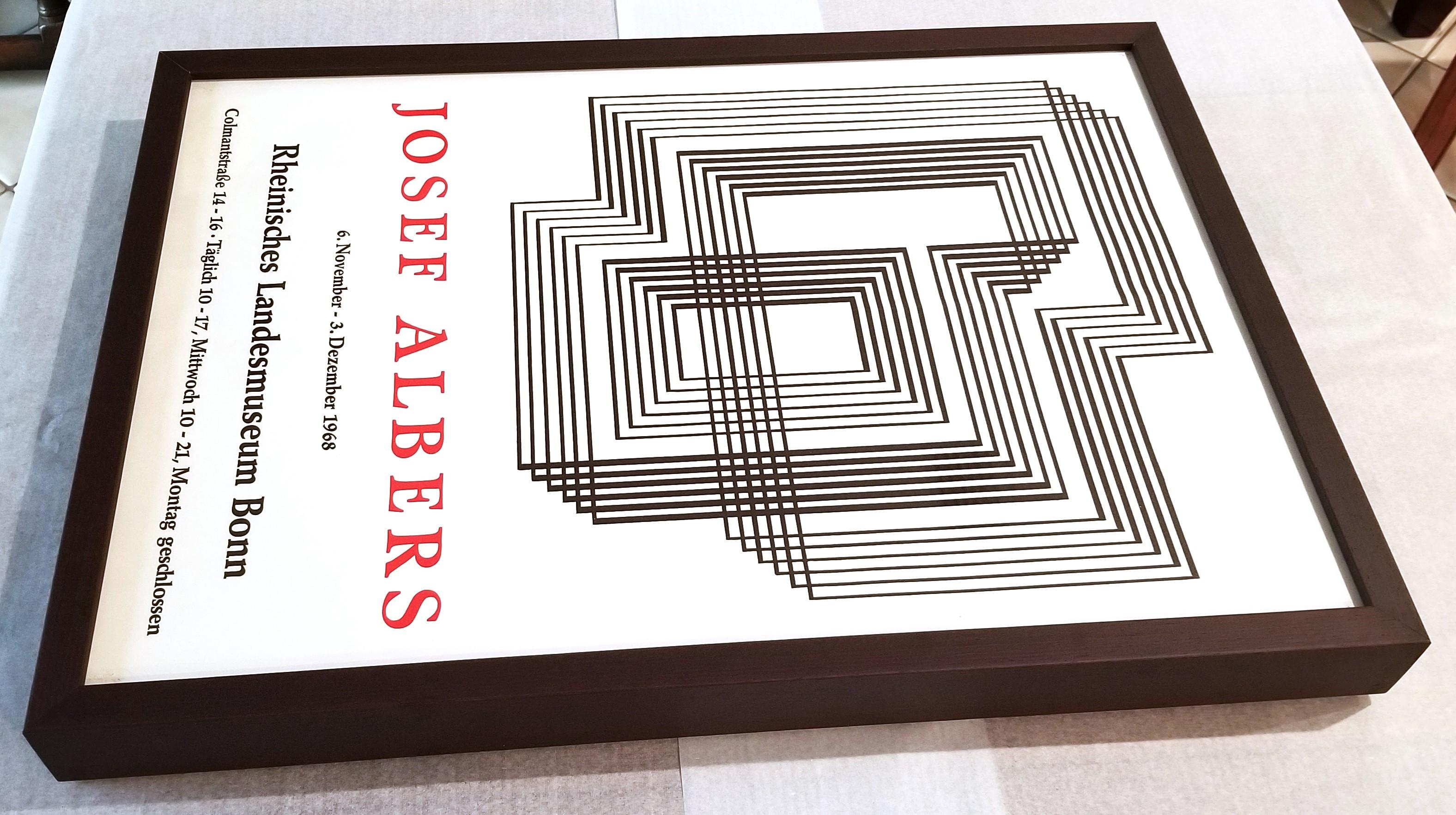 Rheinisches Landesmuseum Bonn (Shrine) Poster /// Josef Albers Abstract Bauhaus For Sale 15