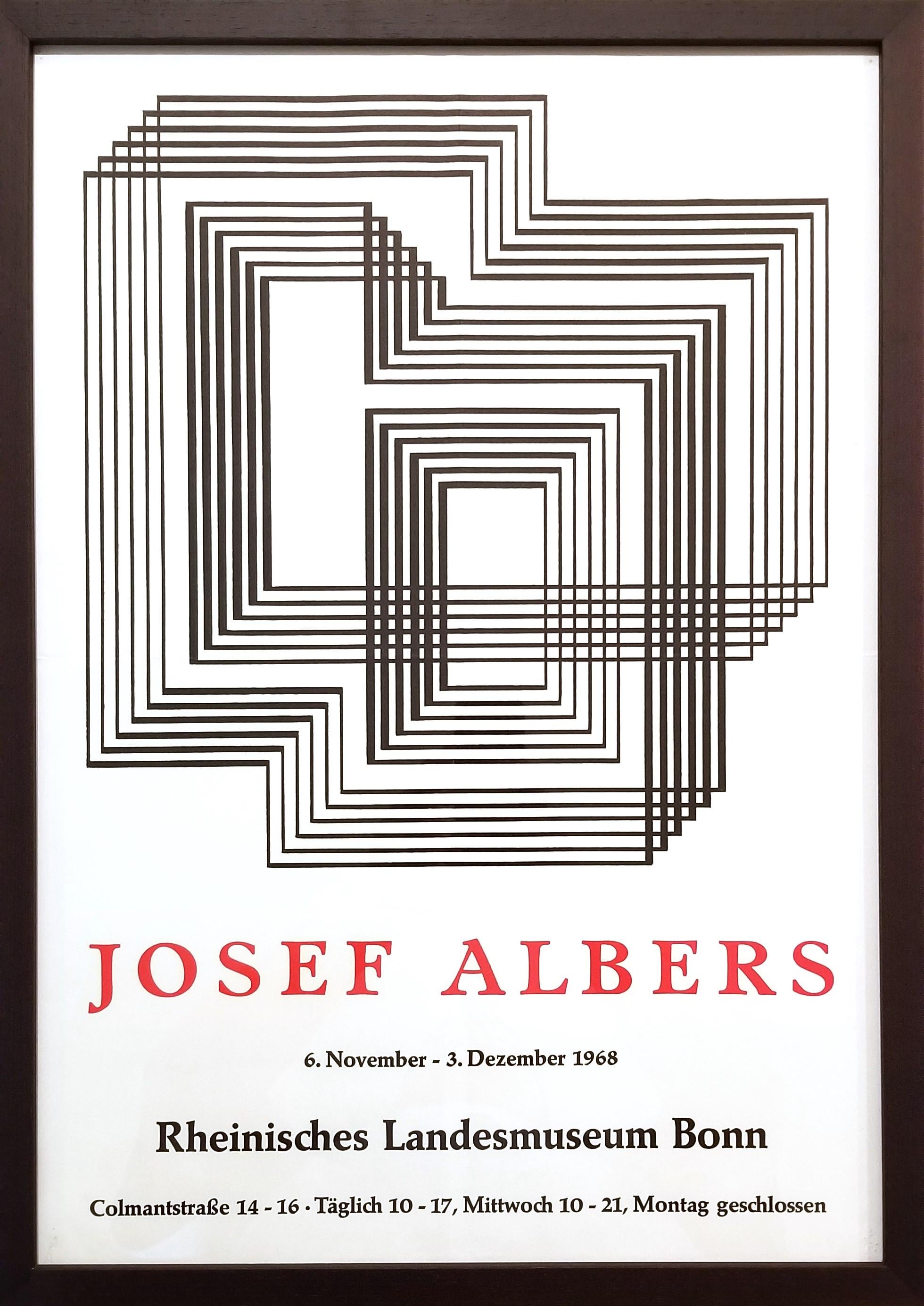 Rheinisches Landesmuseum Bonn (Shrine) Poster /// Josef Albers Abstract Bauhaus For Sale 1
