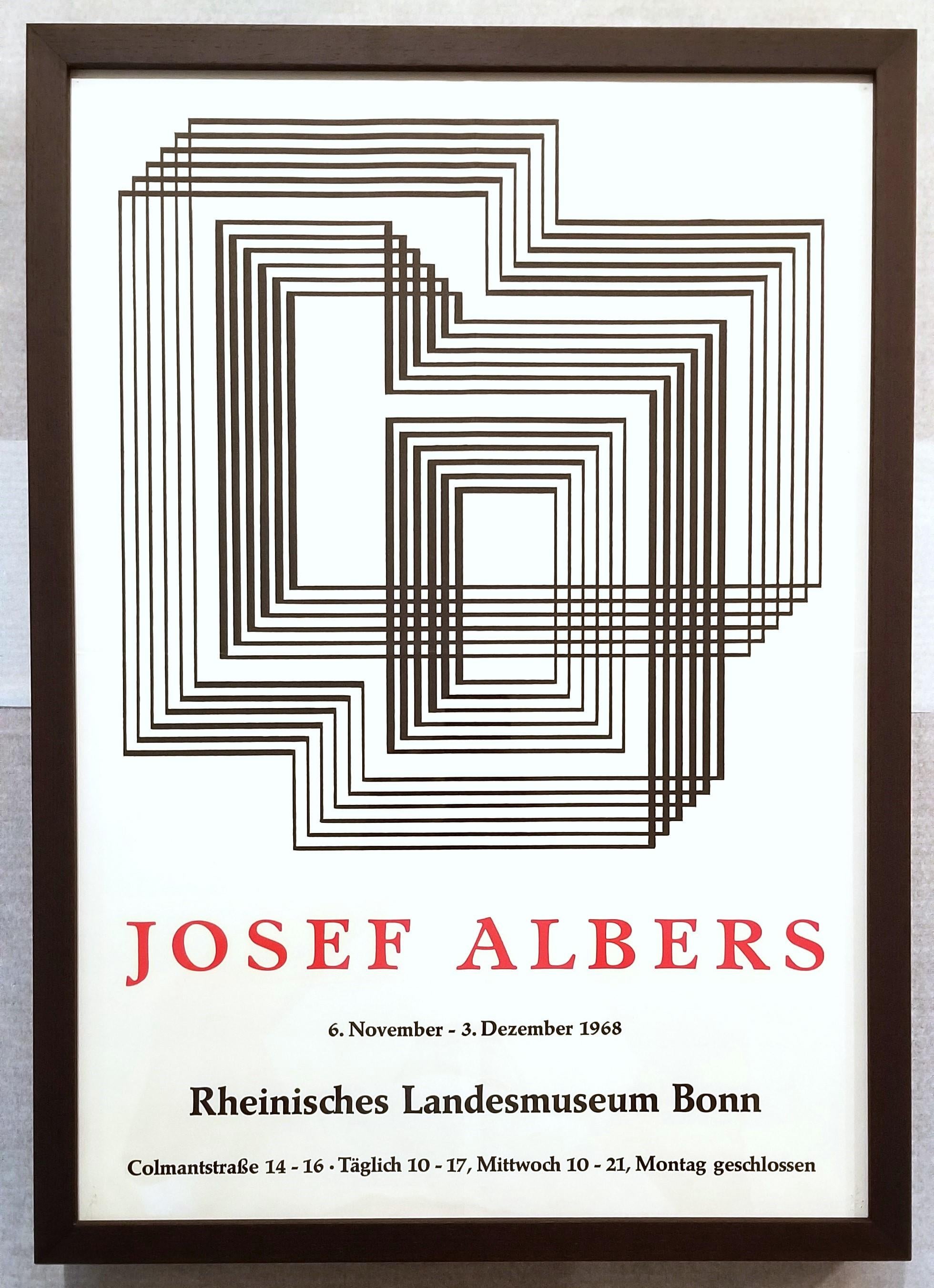 Rheinisches Landesmuseum Bonn (Shrine) Poster /// Josef Albers Abstract Bauhaus For Sale 2
