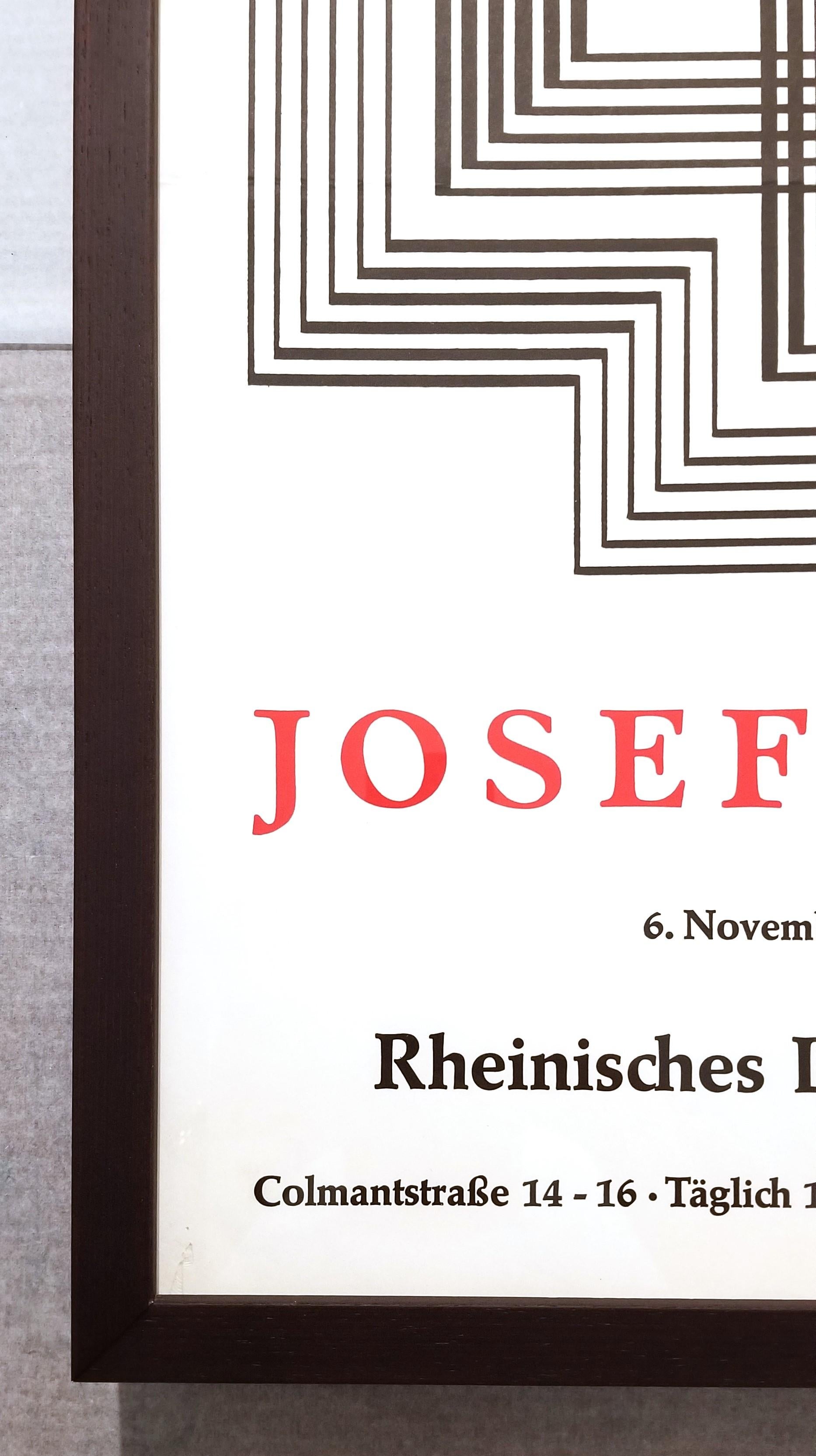 Rheinisches Landesmuseum Bonn (Shrine) Poster /// Josef Albers Abstract Bauhaus For Sale 3