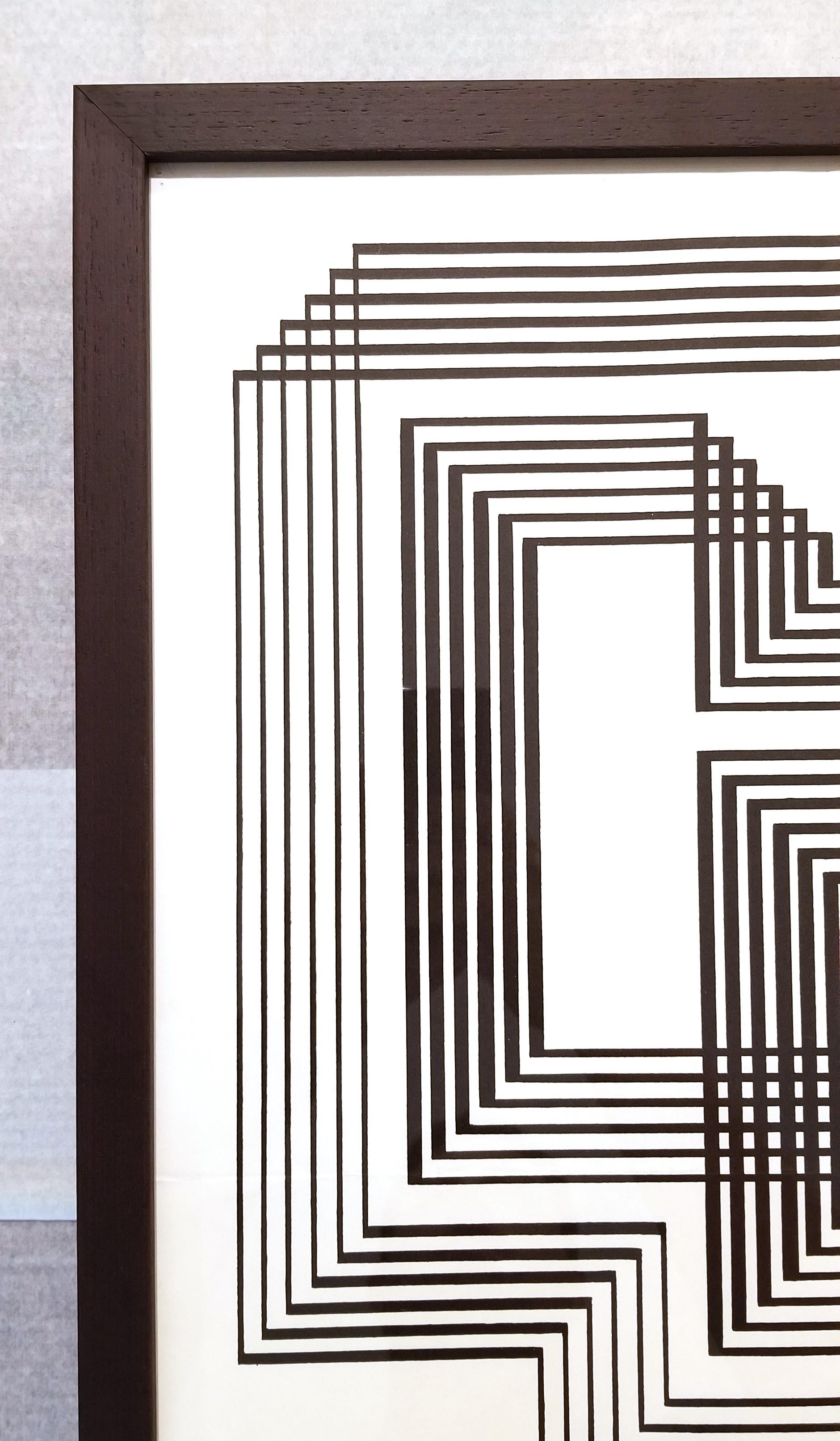 Rheinisches Landesmuseum Bonn (Shrine) Poster /// Josef Albers Abstract Bauhaus For Sale 4