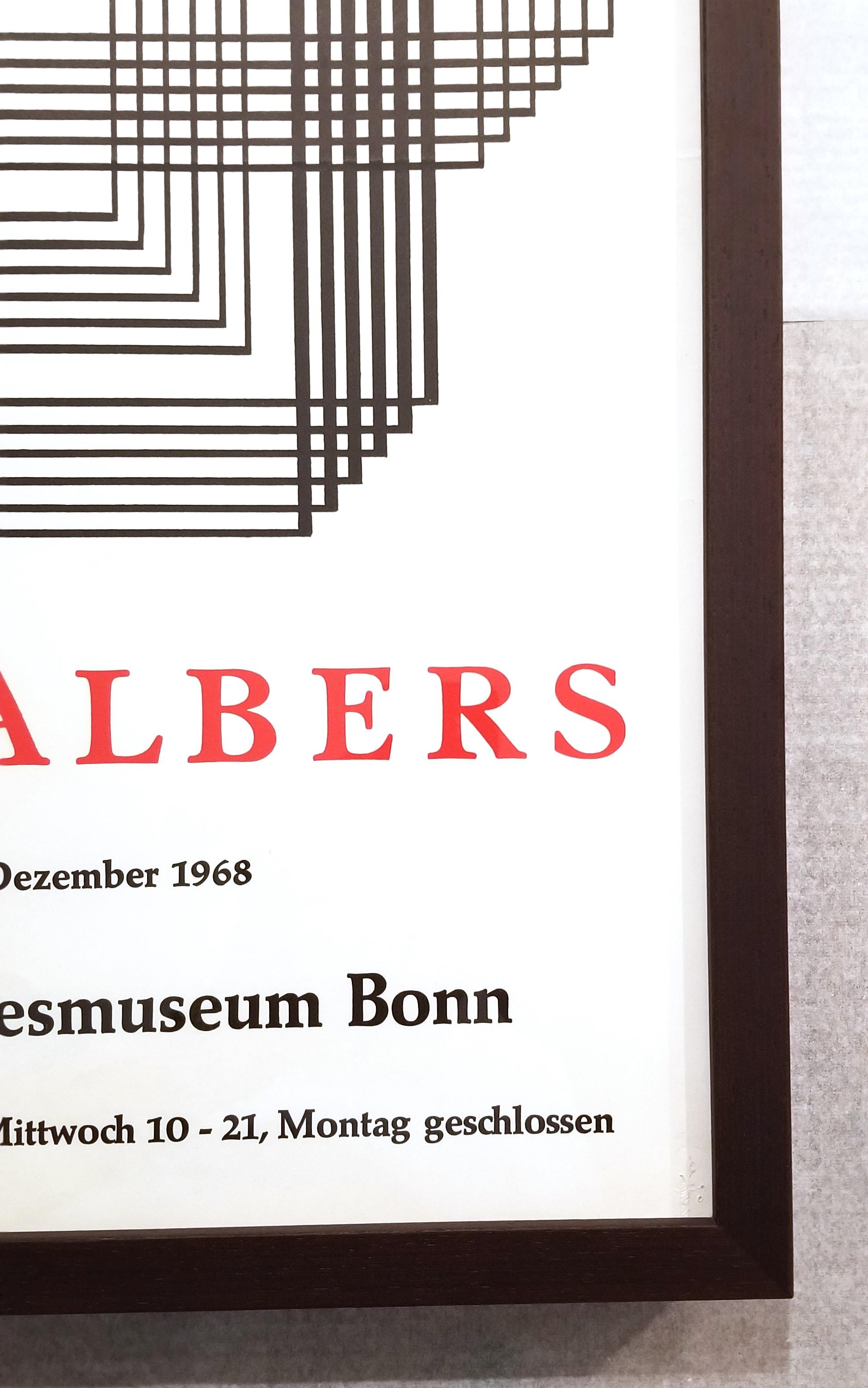 Rheinisches Landesmuseum Bonn (Shrine) Poster /// Josef Albers Abstract Bauhaus For Sale 6