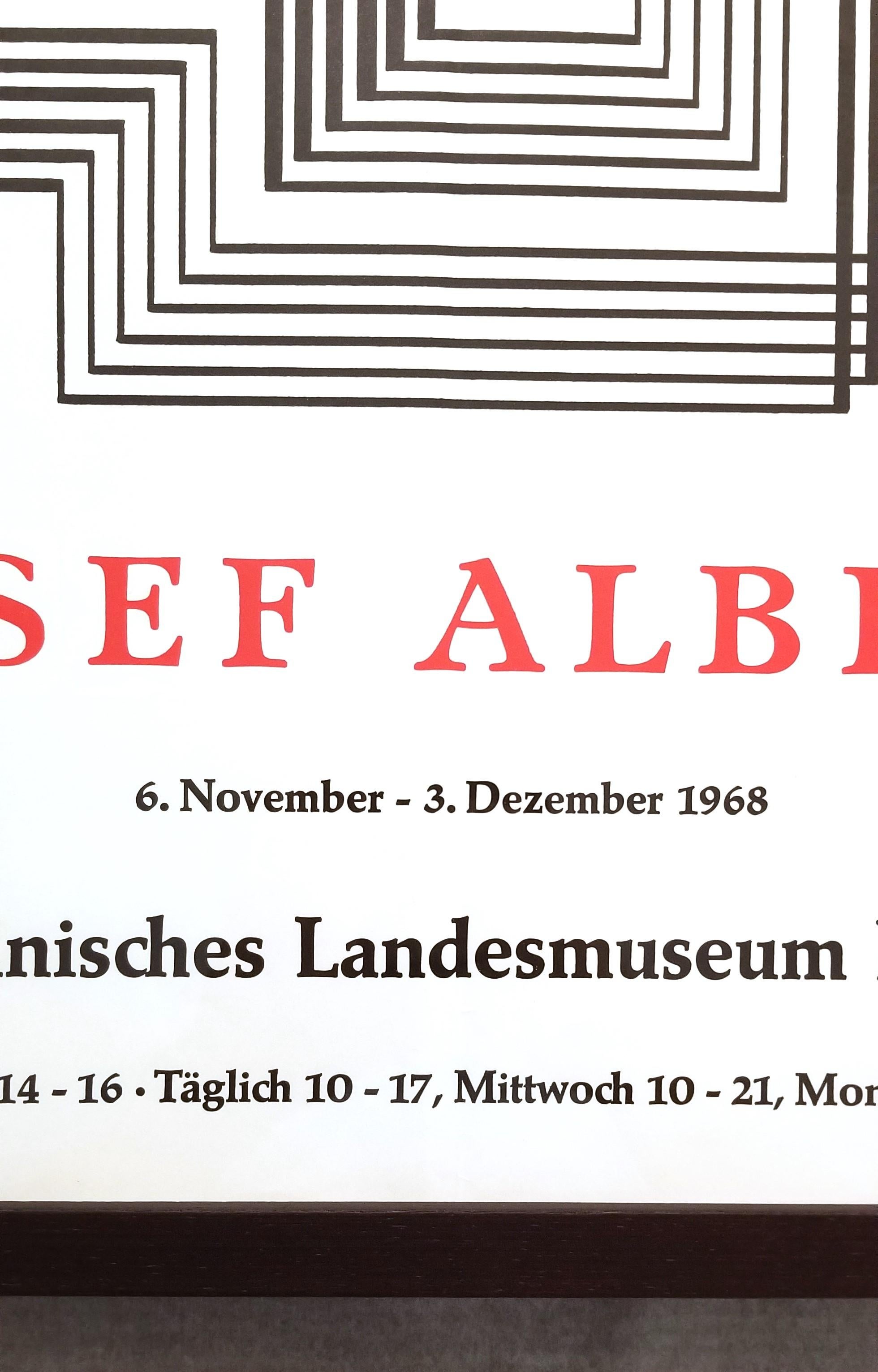 Rheinisches Landesmuseum Bonn (Shrine) Poster /// Josef Albers Abstract Bauhaus For Sale 8