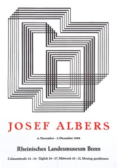 Rheinisches Landesmuseum Bonn (Santuario) Cartel /// Josef Albers Abstracto Bauhaus