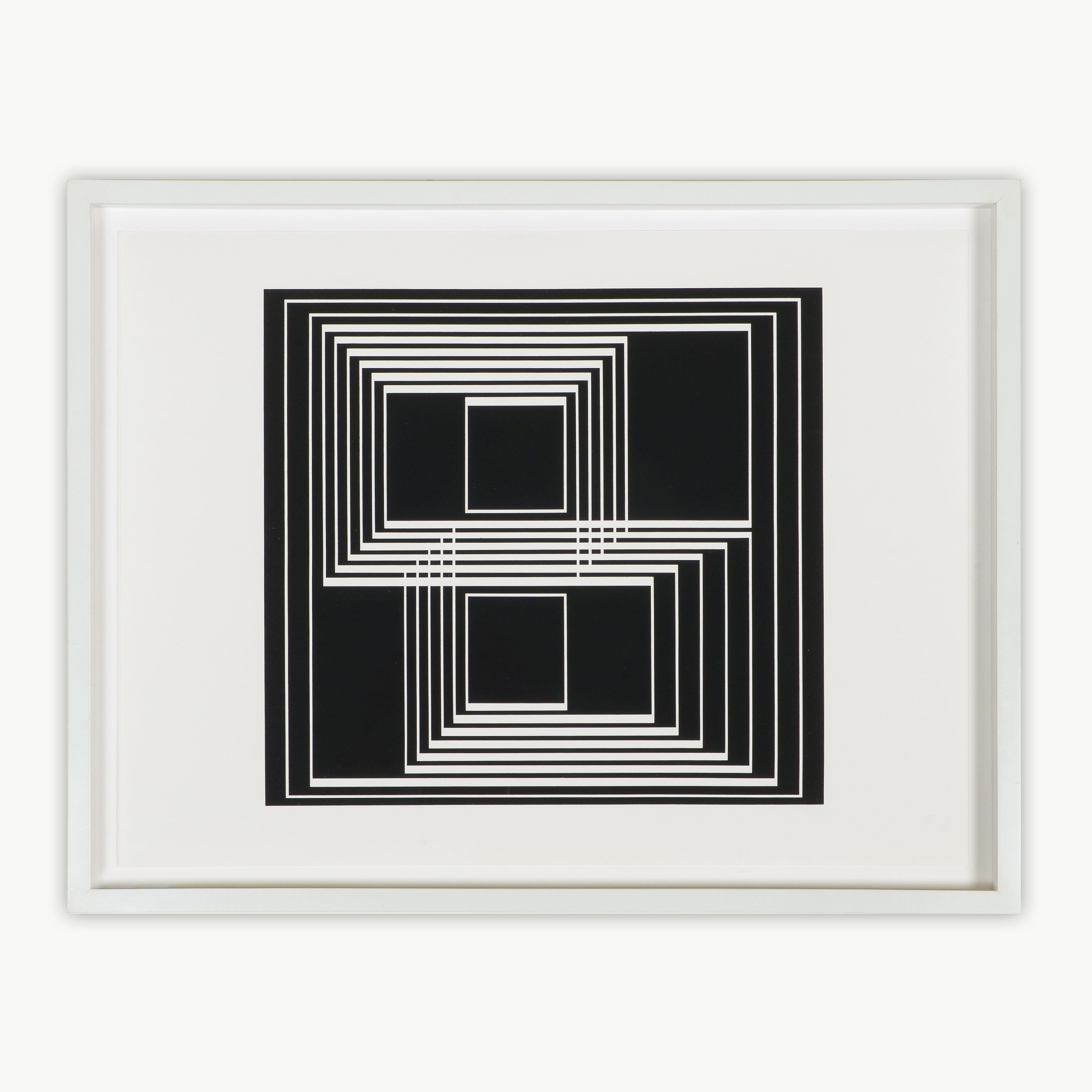 Josef Albers Abstract Print - Seclusion