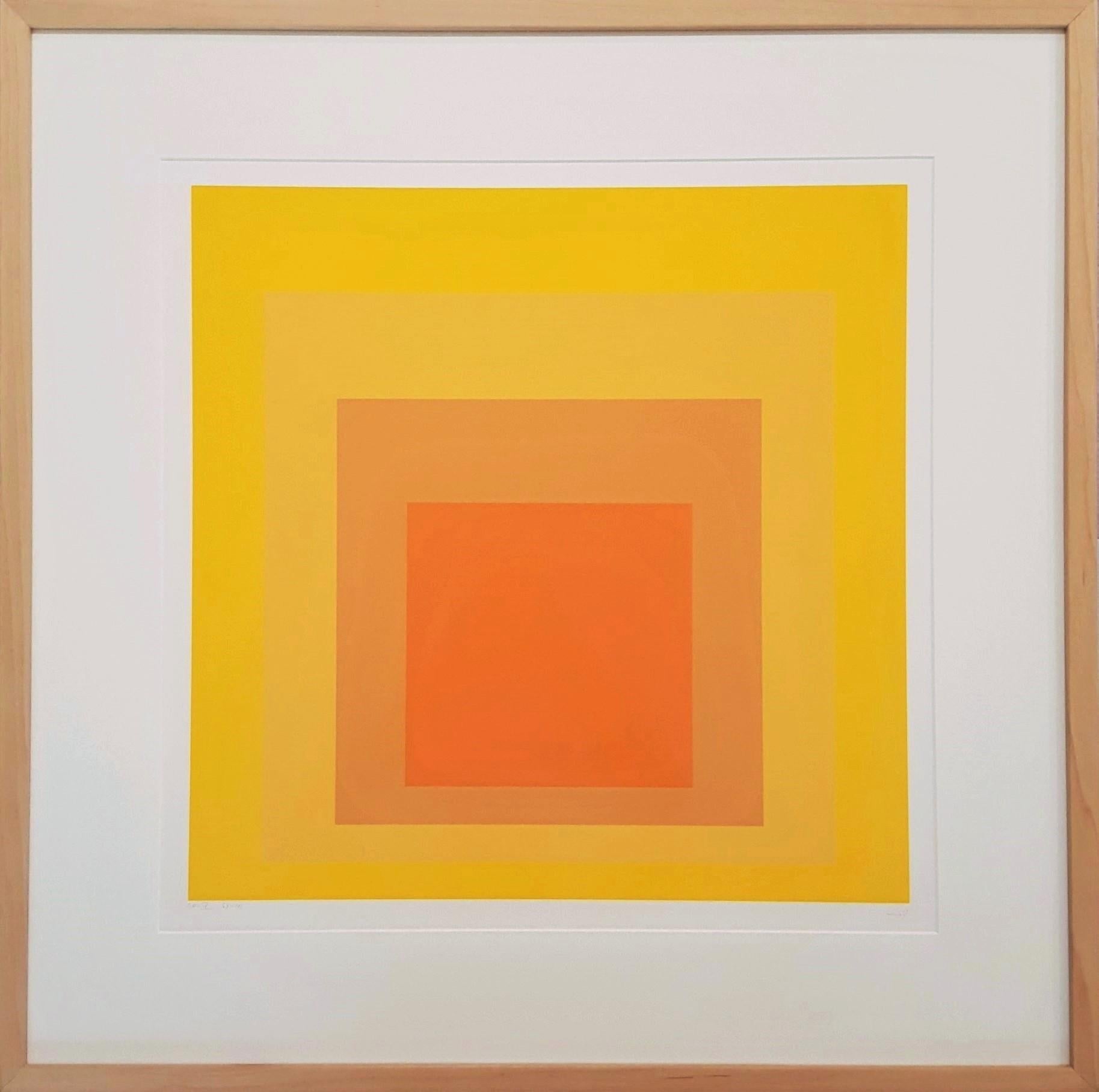 SP IV (Orange), Abstract Print, von Josef Albers