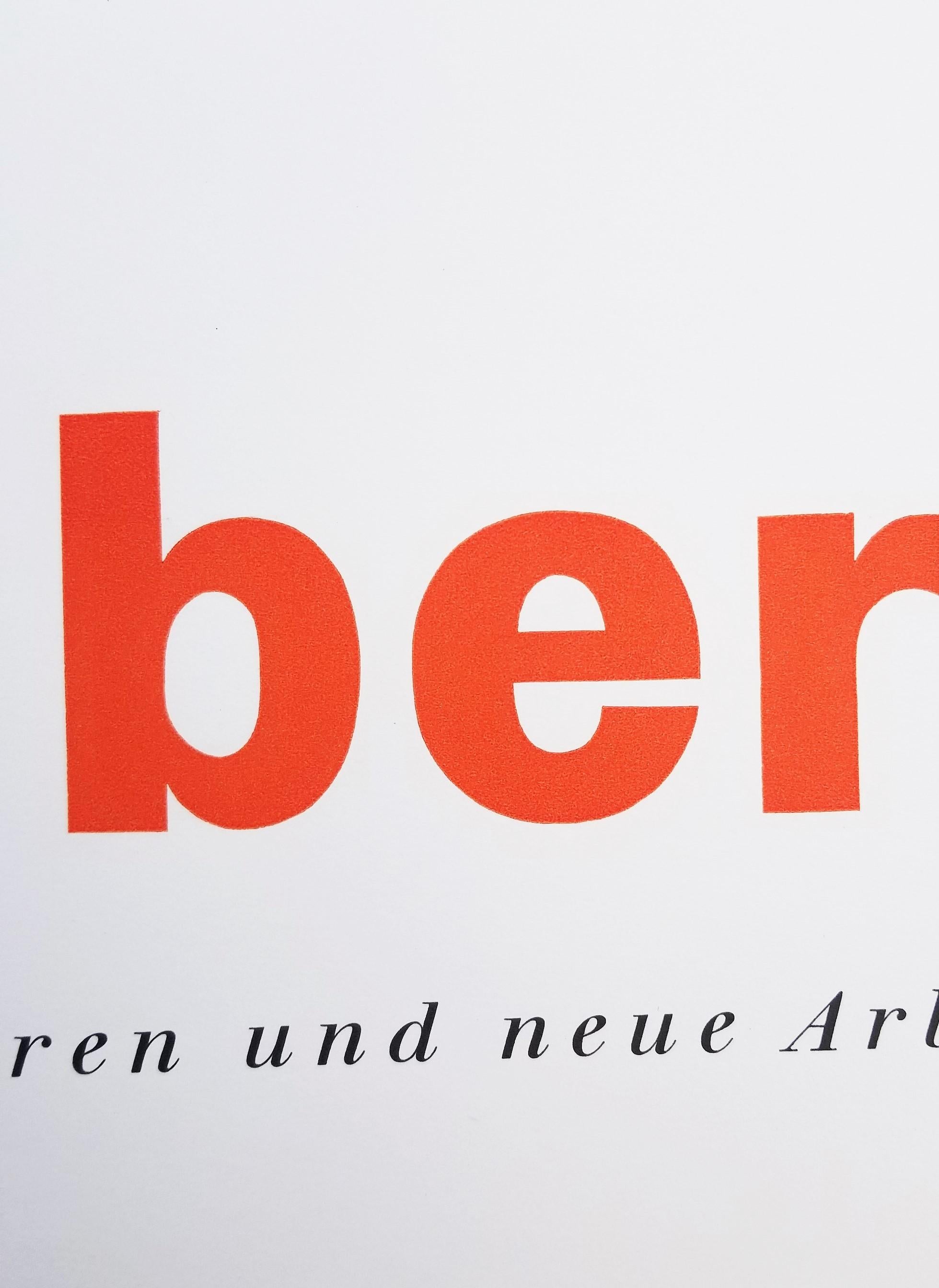 Affiche Staatliche Werkkunstschule Kassel (Prefatio) /// Bauhaus Josef Albers Art en vente 10